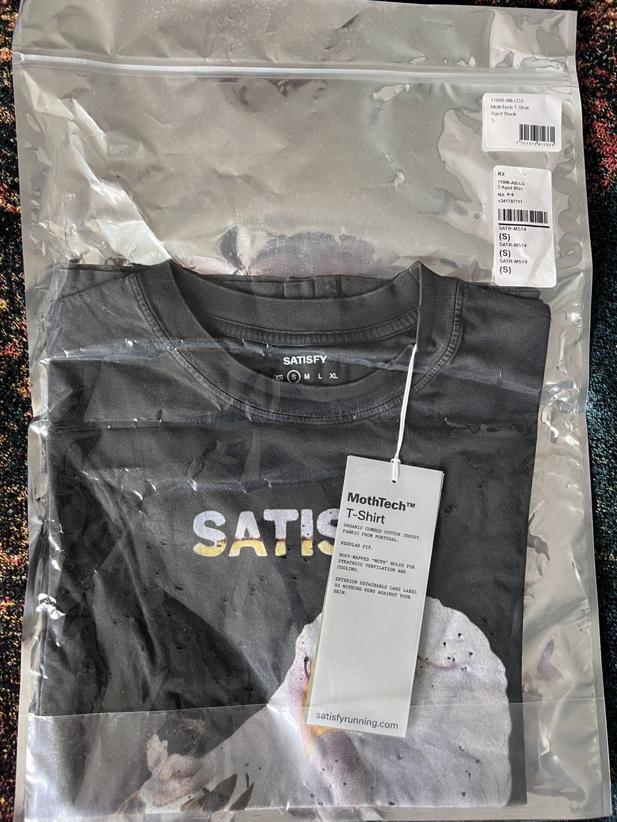 Satisfy Satisfy Running Equipment Harley MothTech Tee in Aged Black Size US S / EU 44-46 / 1 - 8 Thumbnail