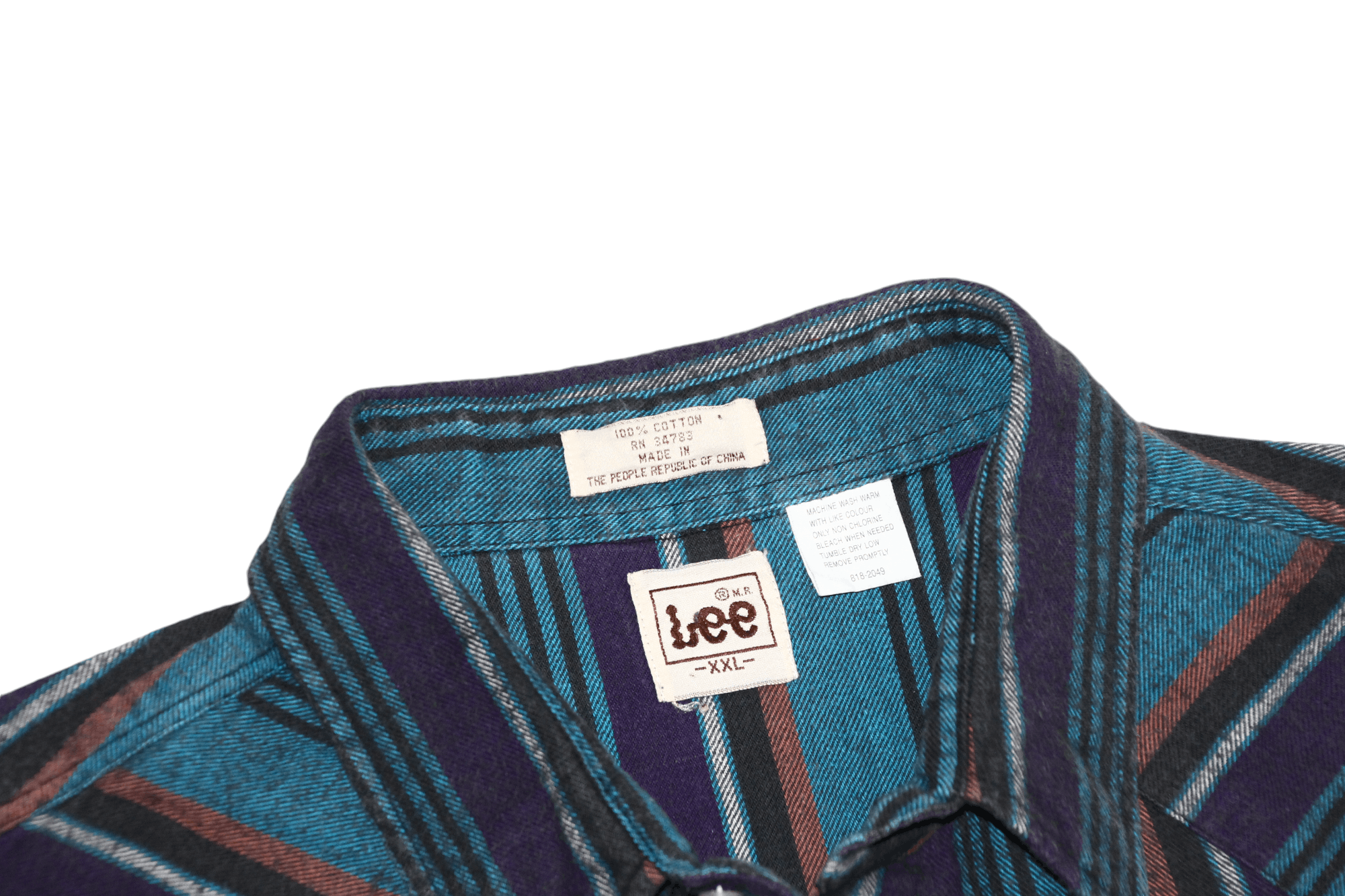 Lee RARE🔥80's LEE Western Rodeo Cowboy Rugged Flannel Shirt Size US XXL / EU 58 / 5 - 3 Thumbnail