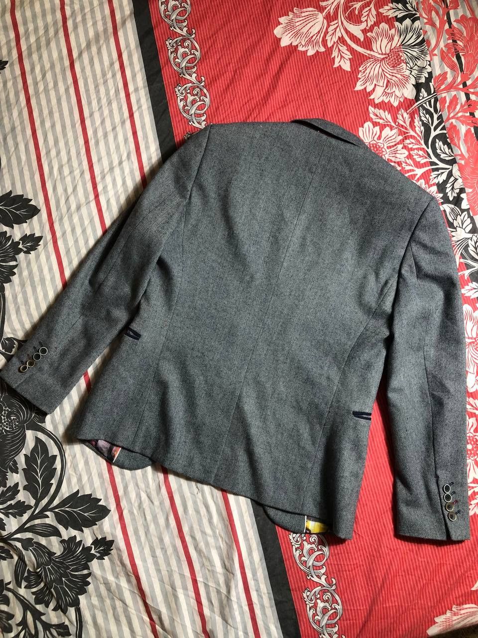 Vintage Blazer Sports Coat Jacket - w Light Chalkstripe Size 36R - 6 Thumbnail