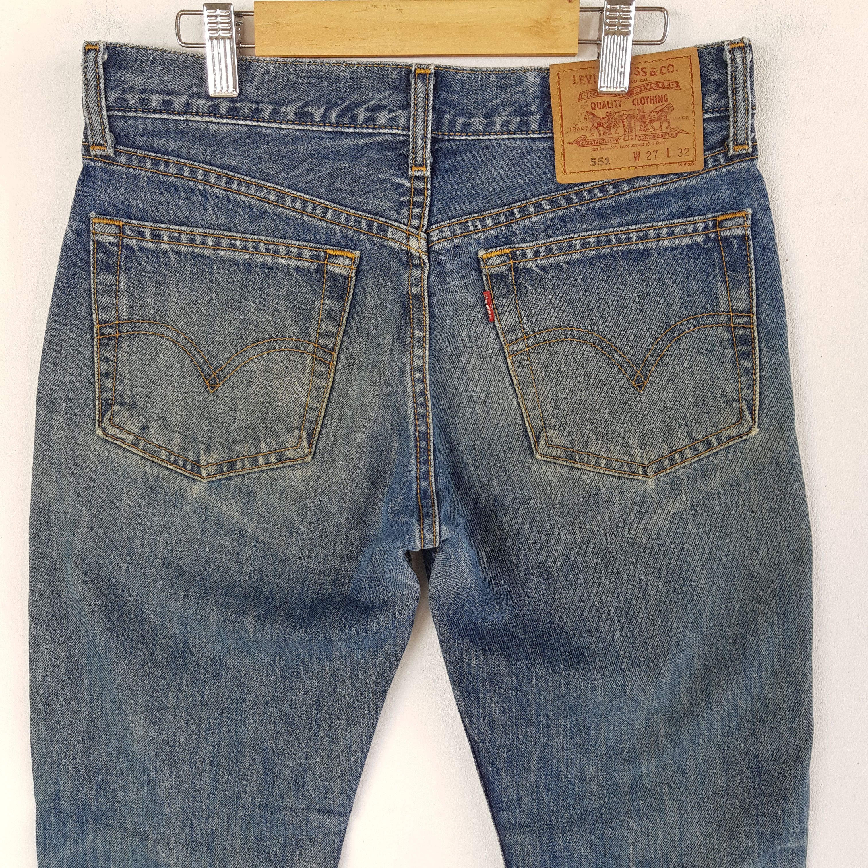 Levi's Vintage Levi's 551 Distressed Jeans Levis Stonewash Denim Size 26" / US 2 / IT 38 - 4 Thumbnail