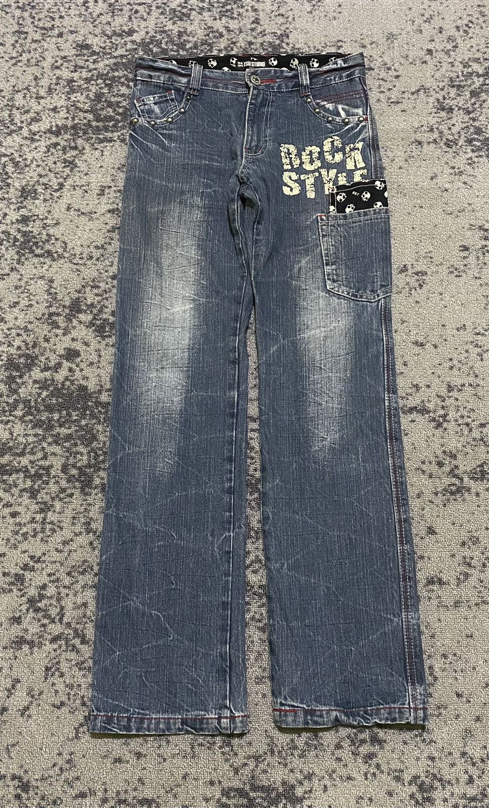 Hysteric Glamour × If Six Was Nine × Japanese Brand Y2k Ba-tsu studio studded ifsixwasnine bootcut jeans Size US 29 - 1 Thumbnail