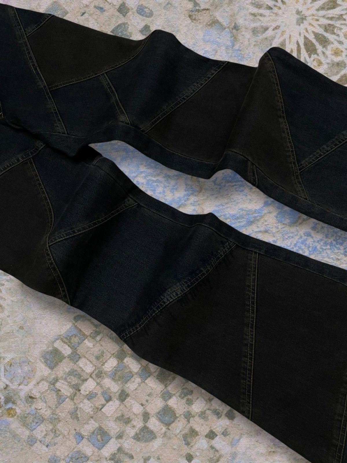 Tornado Mart Rare 90’s Japan Tornado Mart Cowboy Patchwork Flared Denim Size US 29 - 6 Thumbnail