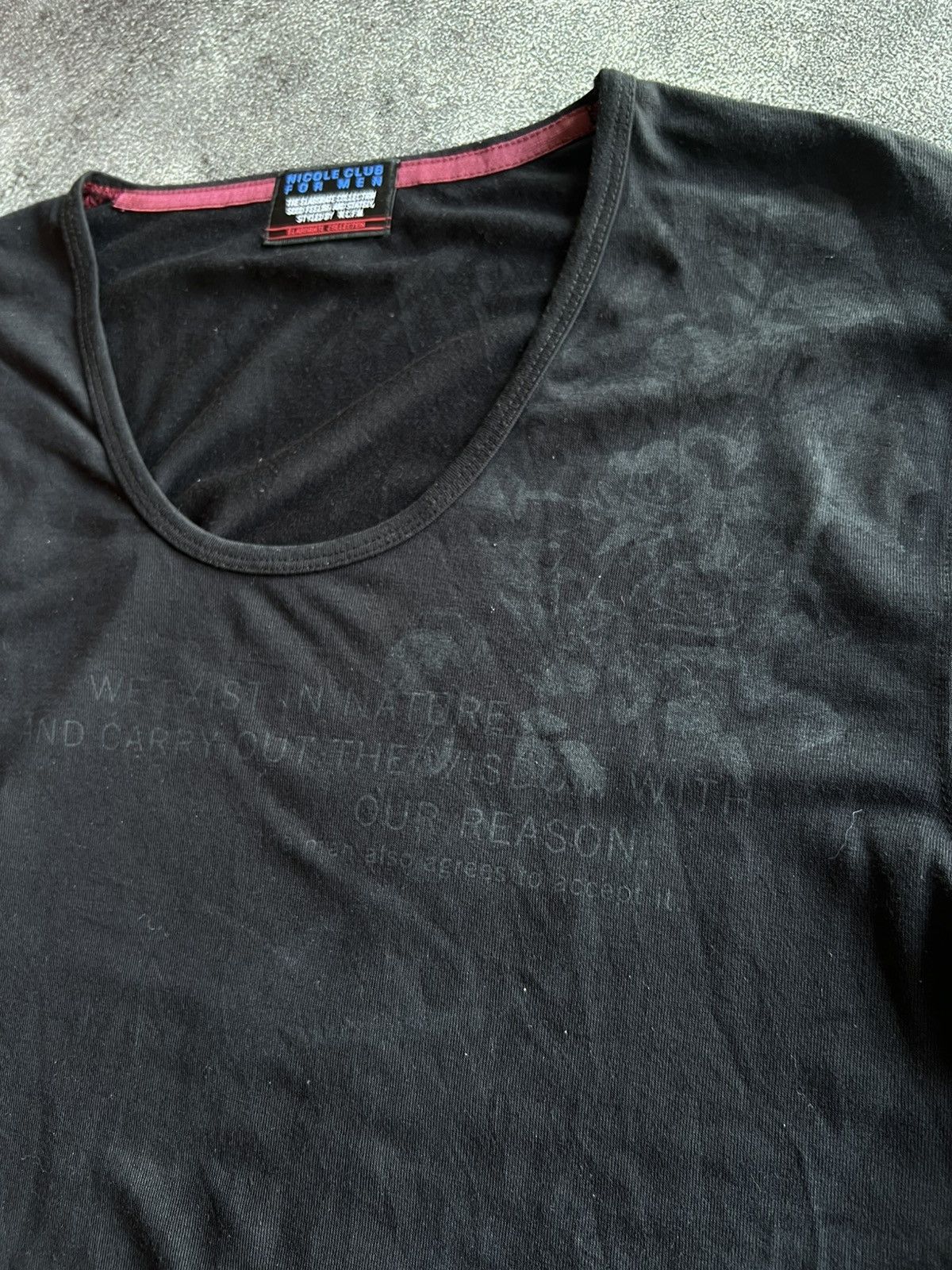 Japanese Brand × Nicole Club Nicole Club For Men Poem Tees Size US L / EU 52-54 / 3 - 4 Thumbnail