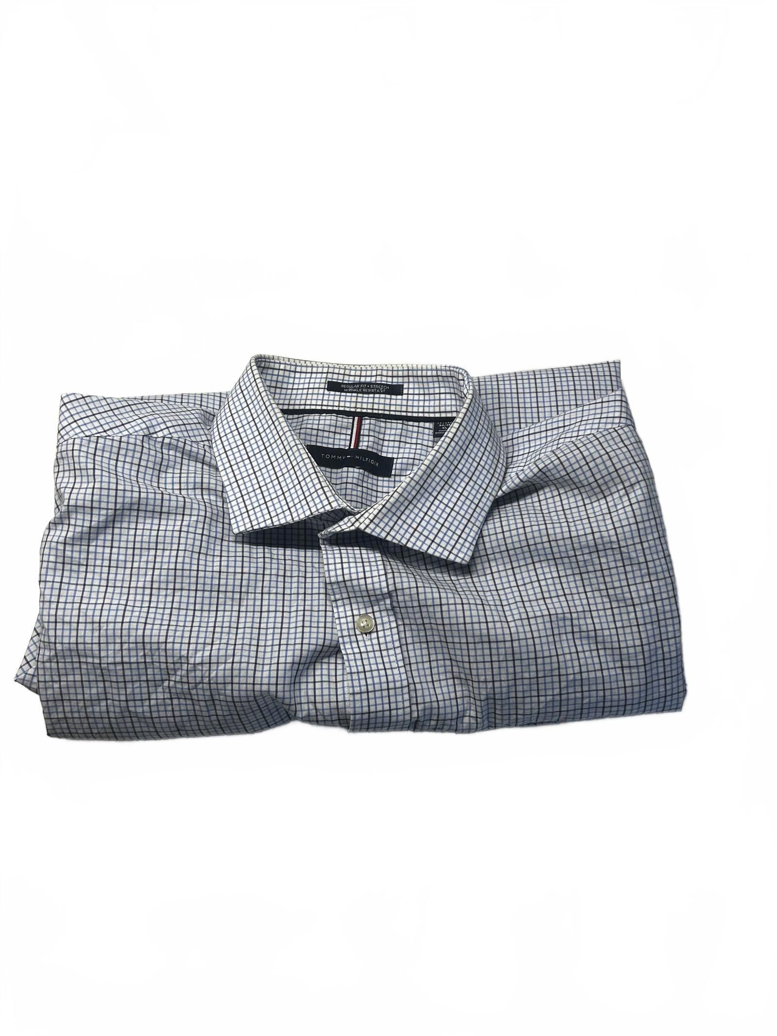 Tommy Hilfiger Tommy Hilfiger Men's Check Shirt - Regular Fit & Stretch Size US XL / EU 56 / 4 - 4 Thumbnail
