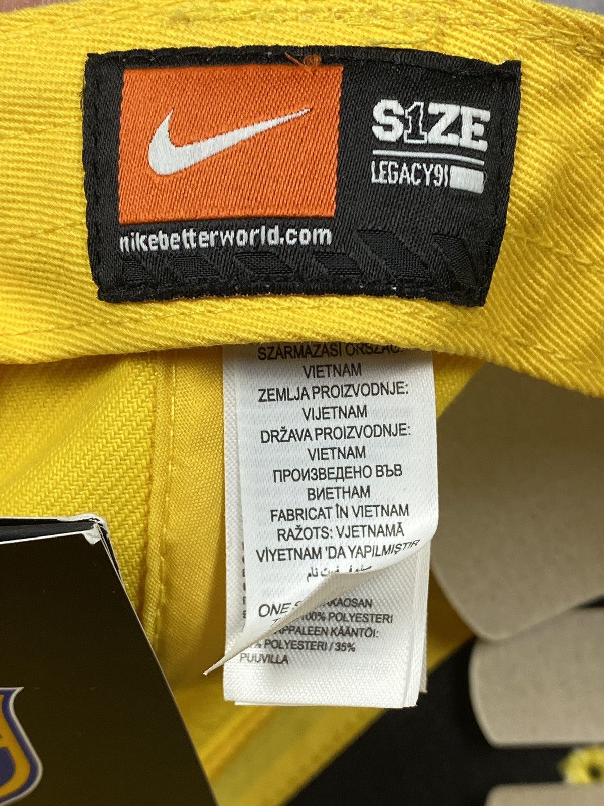 Nike × Vintage NEW Vintage Nike Brasil Soccer Jersey Cap Hats Size ONE SIZE - 13 Thumbnail