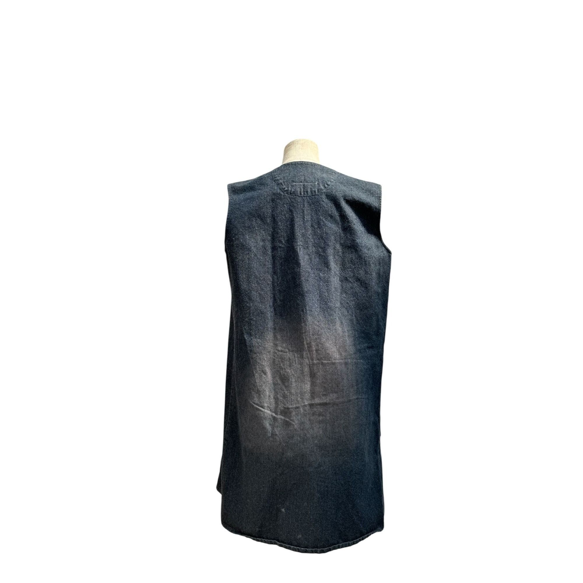 Maison Margiela FW 2001 Dark Navy Denim Vest Size S / US 4 / IT 40 - 5 Thumbnail