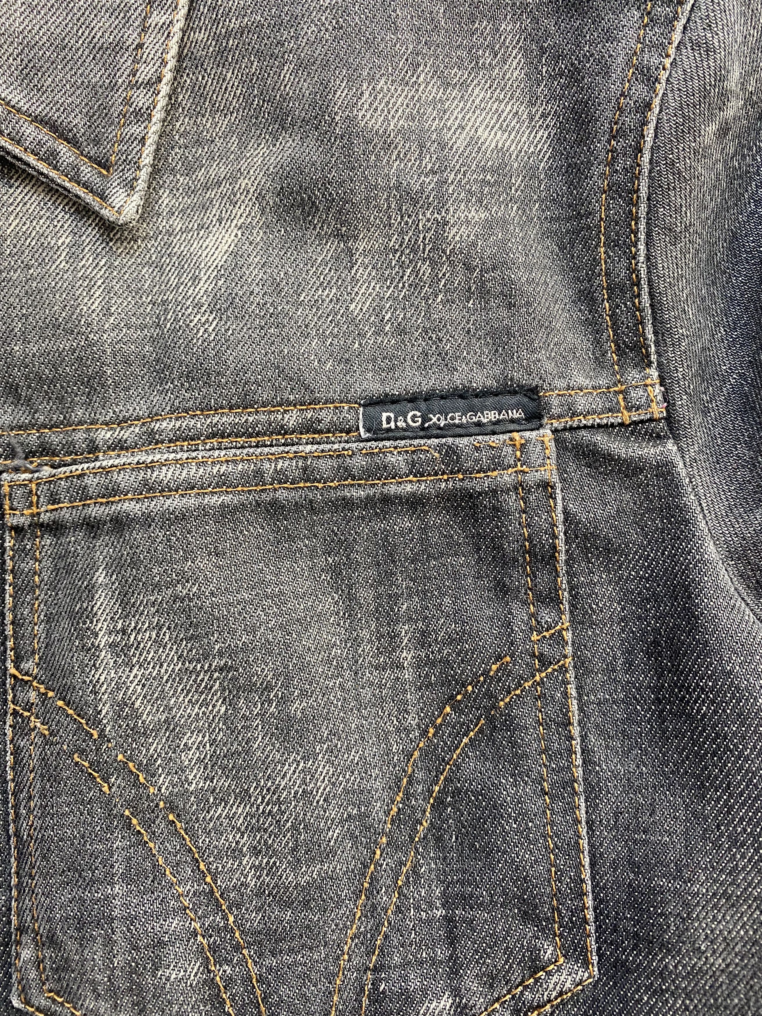 Dolce & Gabbana Dolce & Gabbana Denim Vest A/W 2003 Size M / US 6-8 / IT 42-44 - 4 Thumbnail