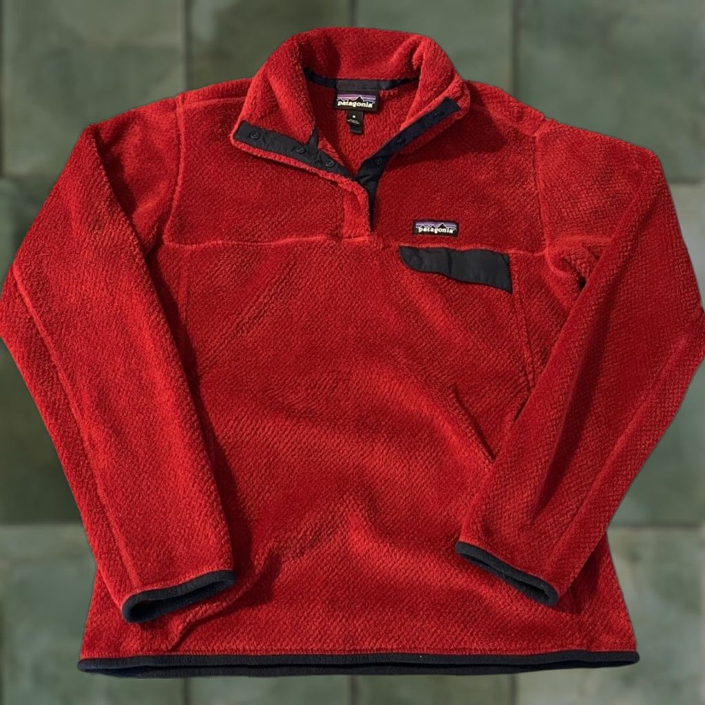 Patagonia Snap-T Fleece Jacket Women's M Red Pullover