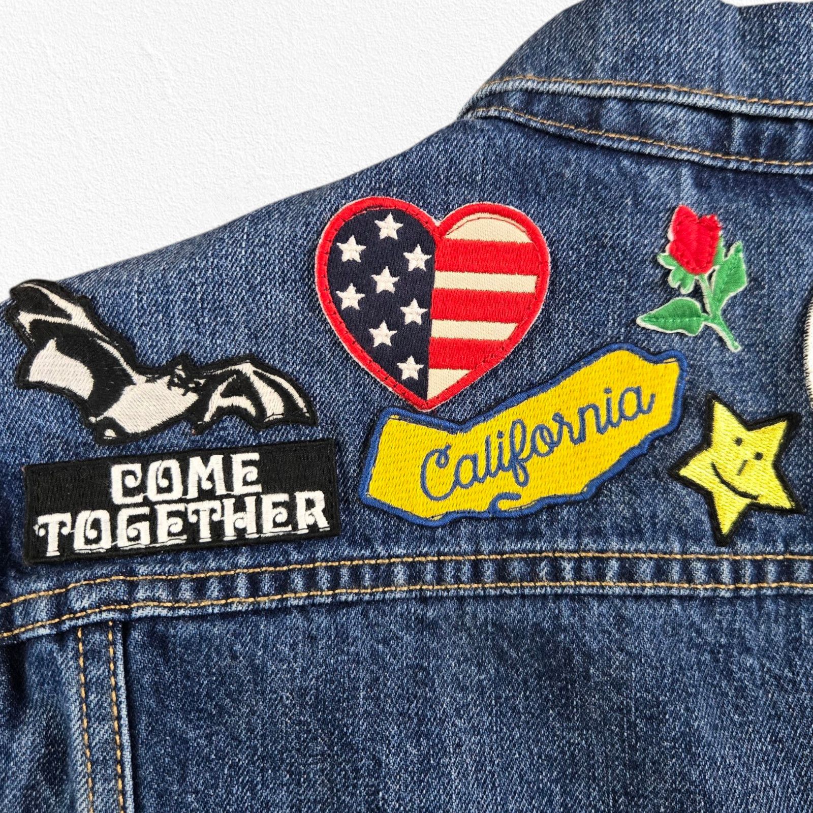 Levi's Levi’s Trucker Jean Jacket Patchwork Americana Size XS Size XS / US 0-2 / IT 36-38 - 12 Thumbnail