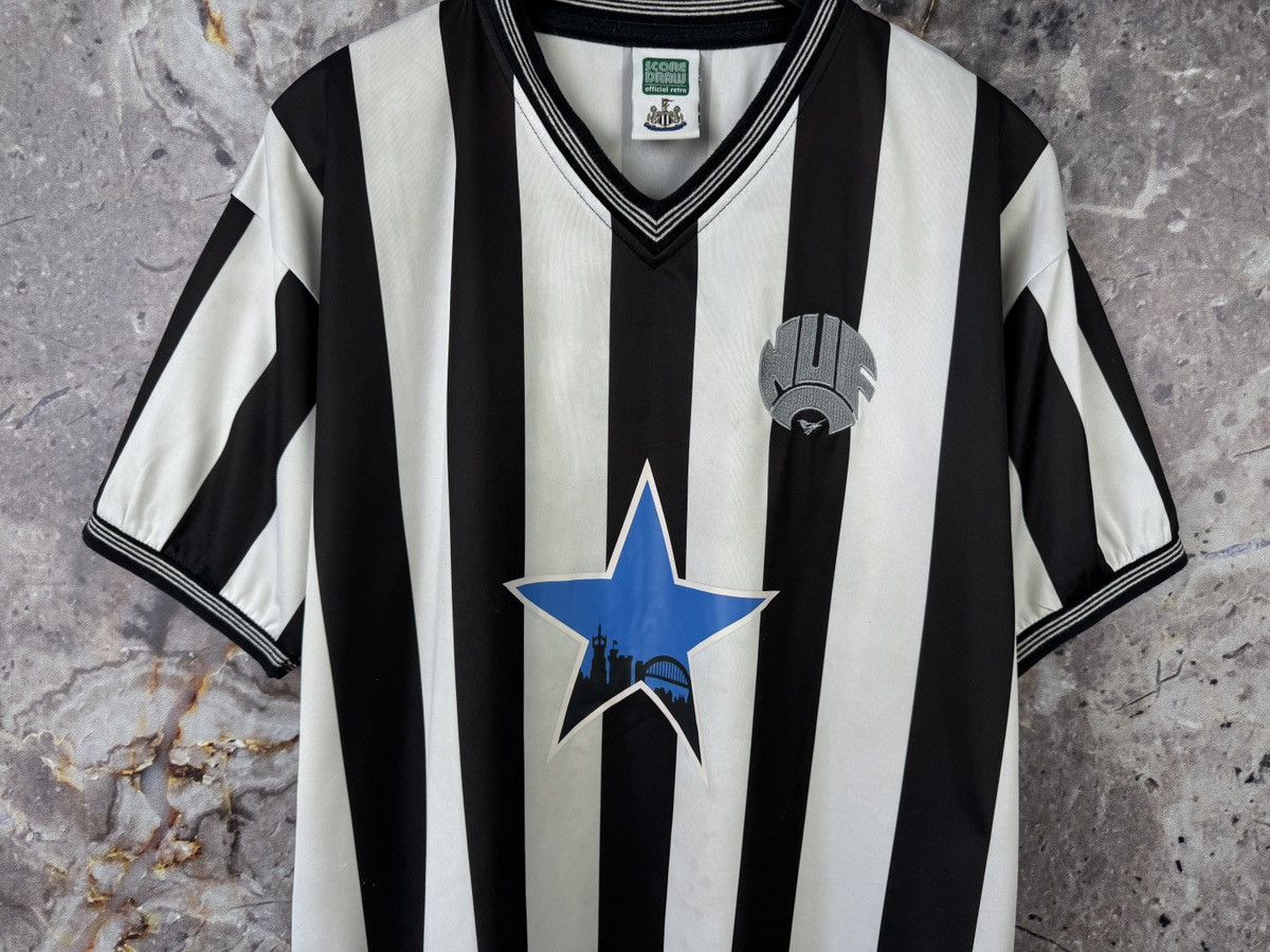 Vintage Score Draw Newcastle United Jersey 1983-1984 Retro Football Size US XL / EU 56 / 4 - 3 Thumbnail