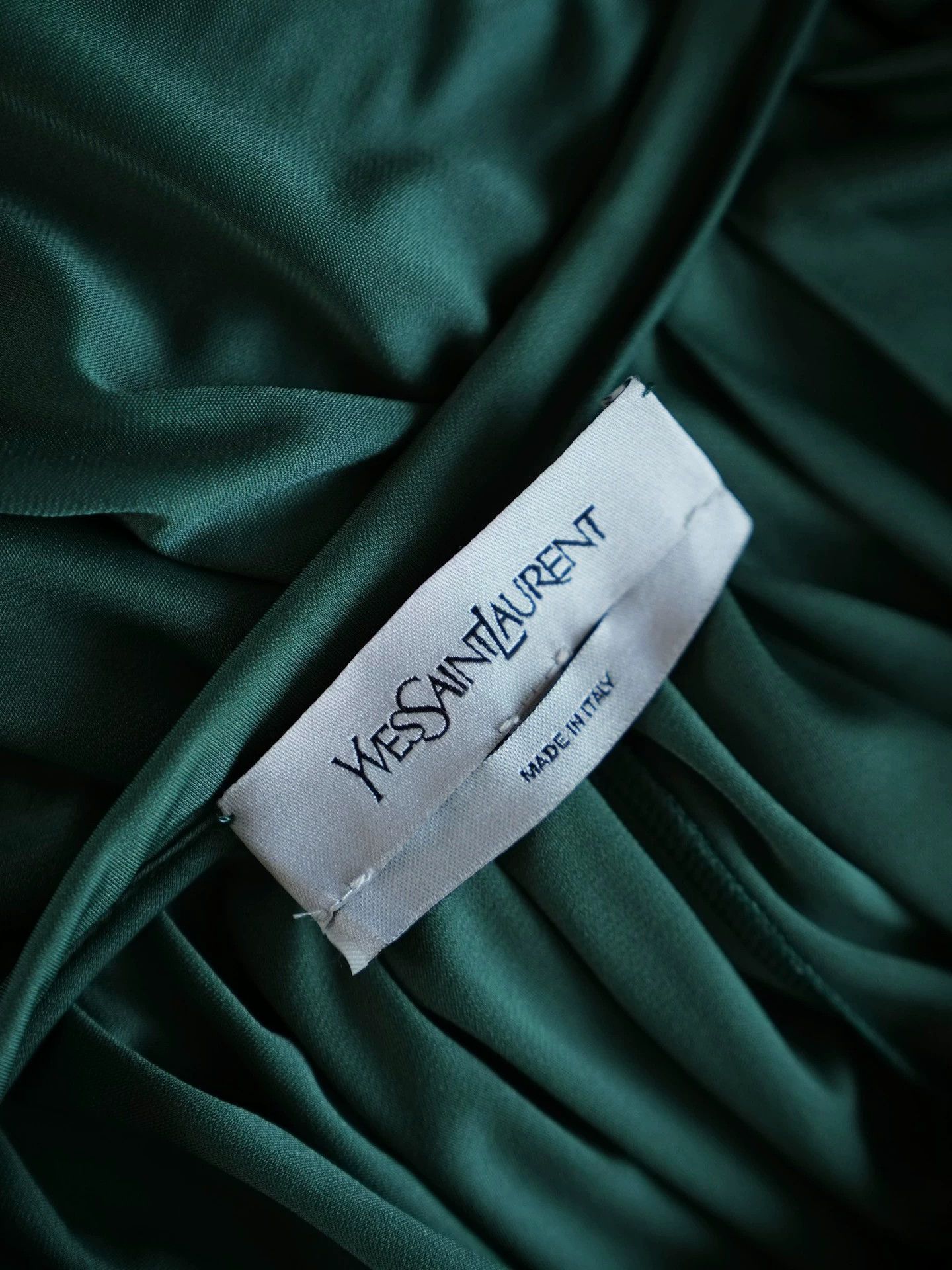 Yves Saint Laurent YSL Vintage Greek Celadon Dress Size ONE SIZE - 6 Thumbnail