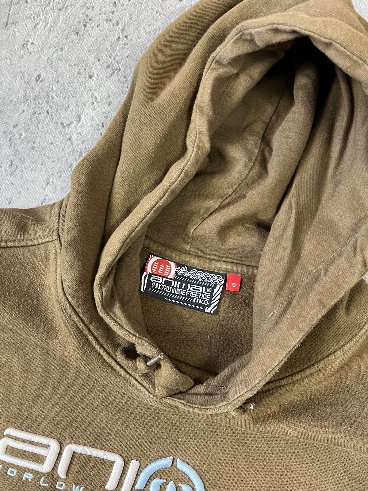 Vintage Oversized Vintage Hoodie Big Embroidered Logo ANIMAL Brown Size US S / EU 44-46 / 1 - 4 Thumbnail