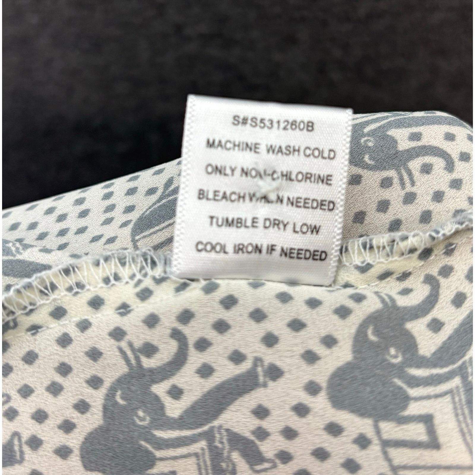 Other 41 Hawthorn | Women's Elephant Print Lightweight Top | Small Size S / US 4 / IT 40 - 5 Thumbnail