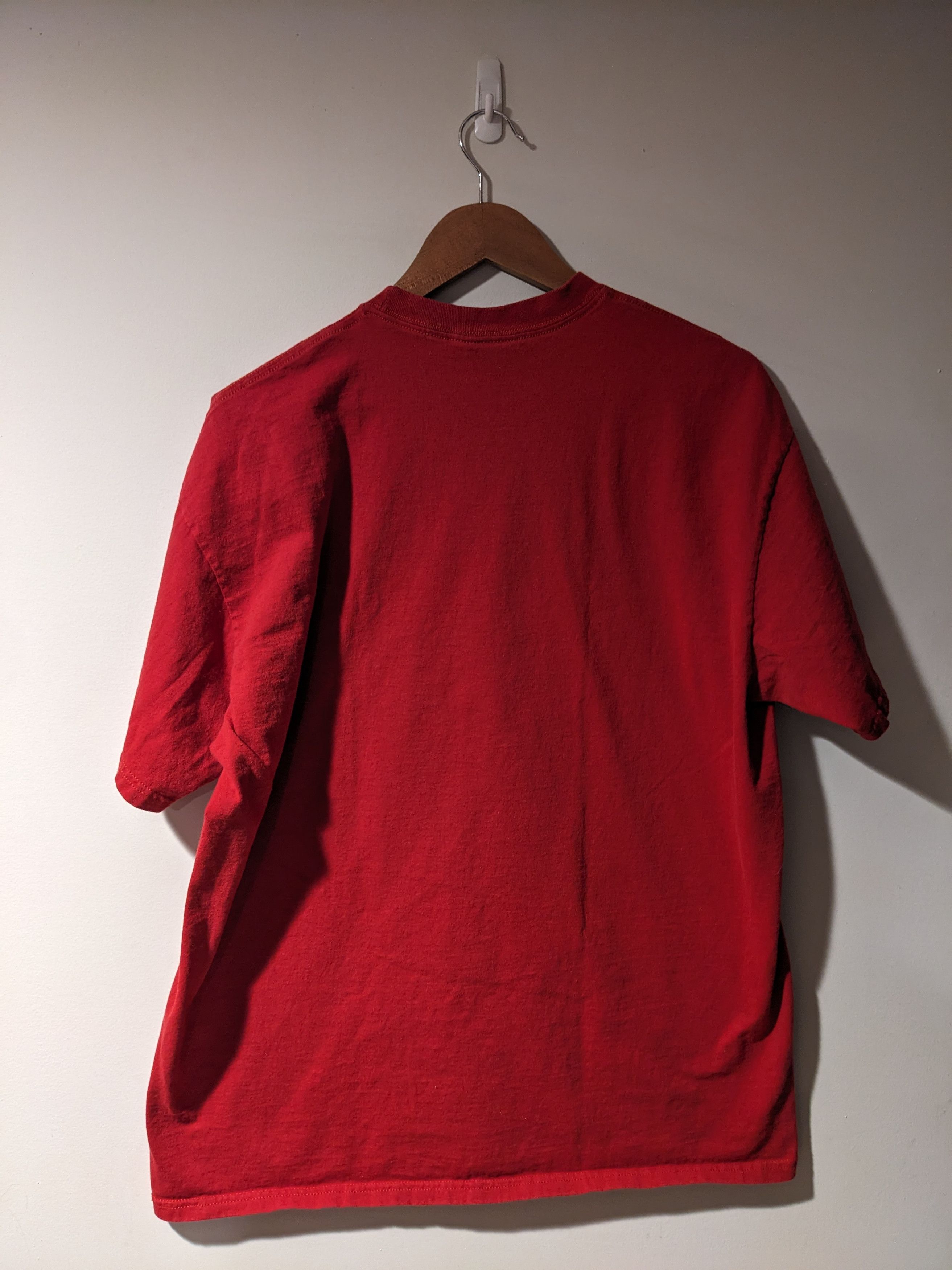 Nike × Vintage Vintage Y2K Kobe Nike Center Swoosh Red X-Large T-Shirt Size US XL / EU 56 / 4 - 4 Thumbnail