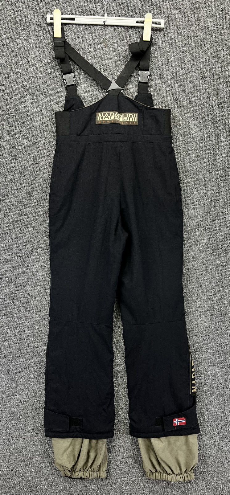 Napapijri Vintage Napapijri Ski Overall Black Big Logo Pants Jumpsuit Size US 29 - 4 Thumbnail