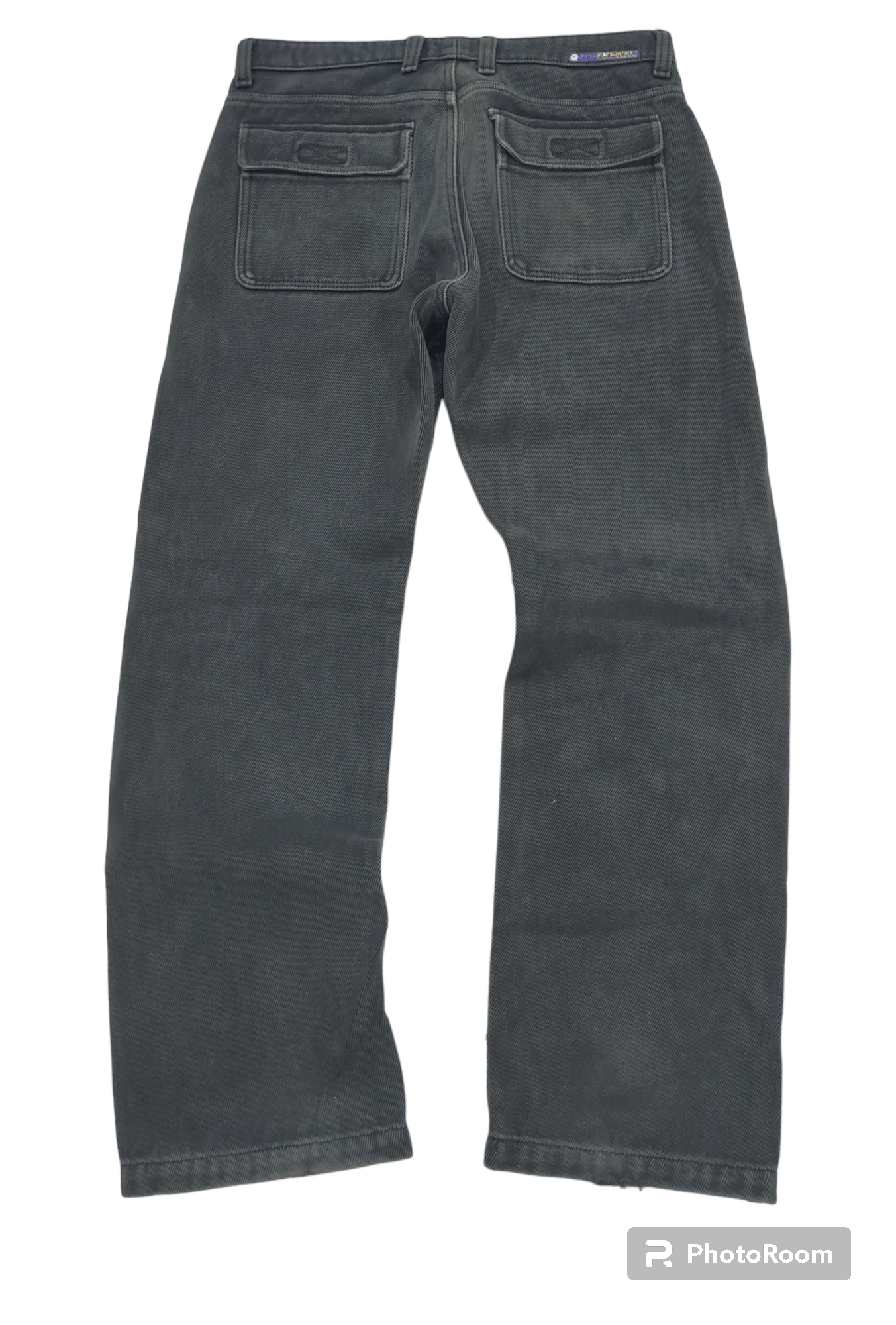 image of Vintage Faded Mackdaddy Denim Bush Pants in Faded Black, Men's (Size 33)