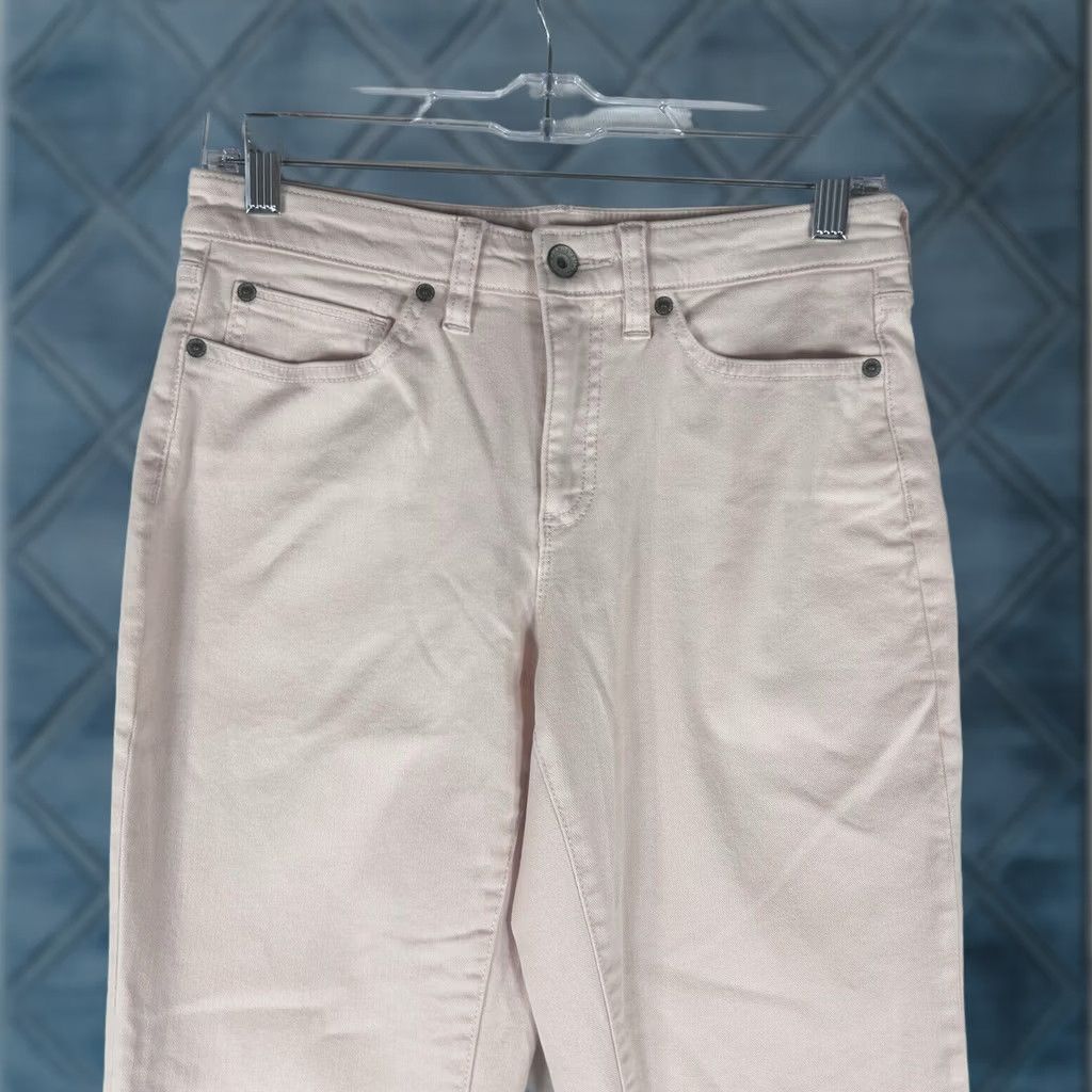 Lands' End Lands' End Mid Rise Crop Jeans Womens 2 Pink Denim Skinny Stretch Casual Pockets Shirts? Size 26" / US 2 / IT 38 - 1 Thumbnail
