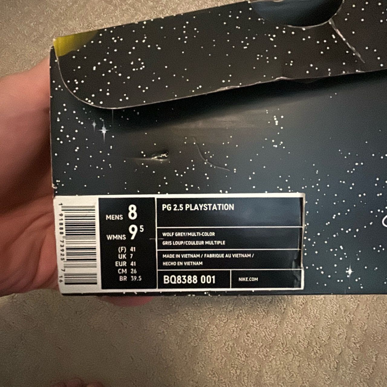 Nike PG 2.5 Playstation Wolf Grey Size US 8 / EU 41 - 12 Thumbnail