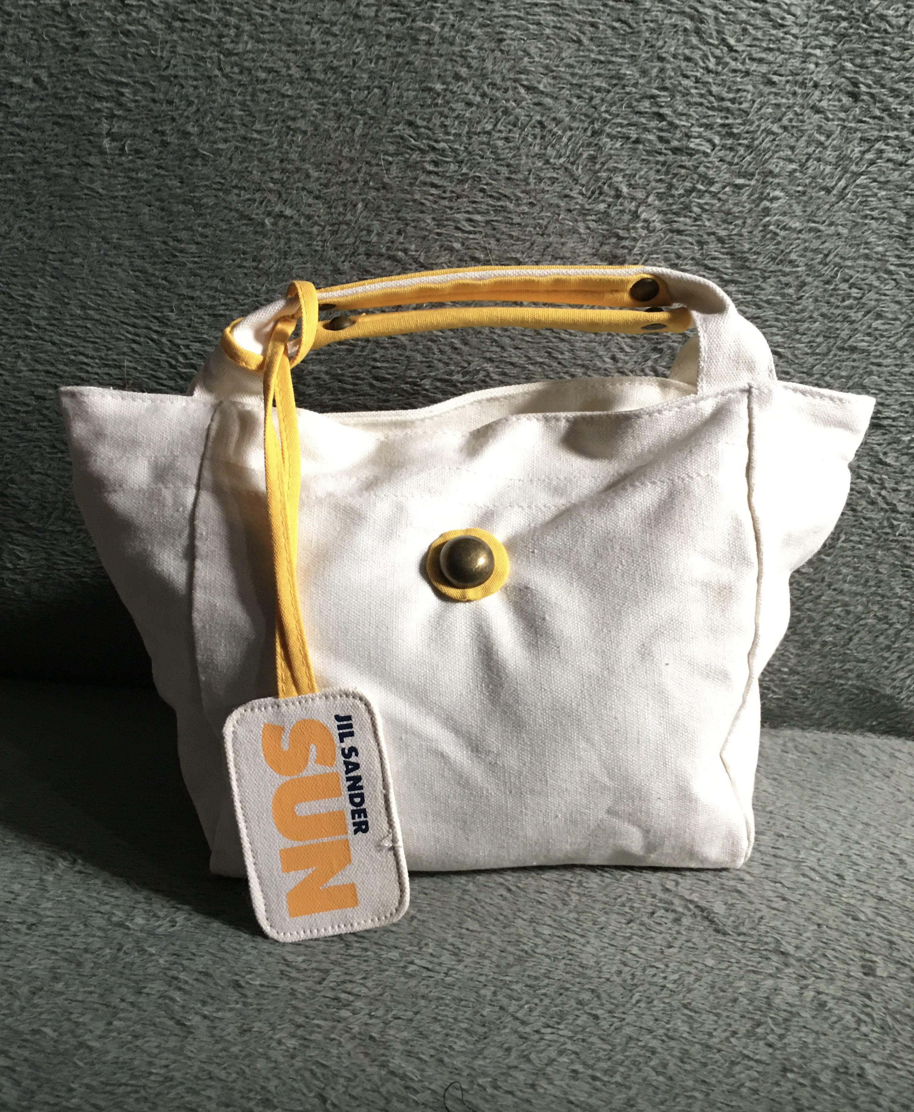 Jil Sander Jil Sander Sun White Canvas Small Bag Size ONE SIZE - 1 Thumbnail