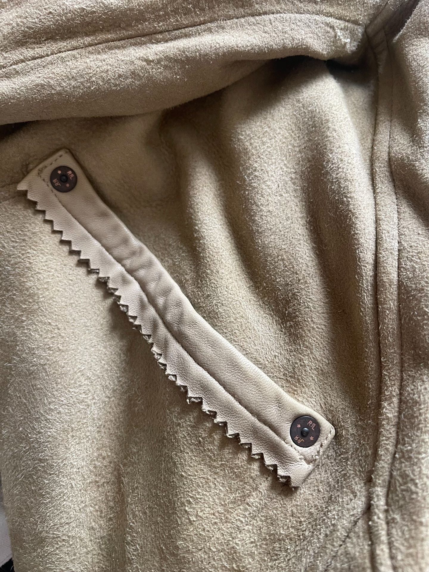 RRL Ralph Lauren RRL Beige Suede Leather Jacket Size US S / EU 44-46 / 1 - 5 Thumbnail