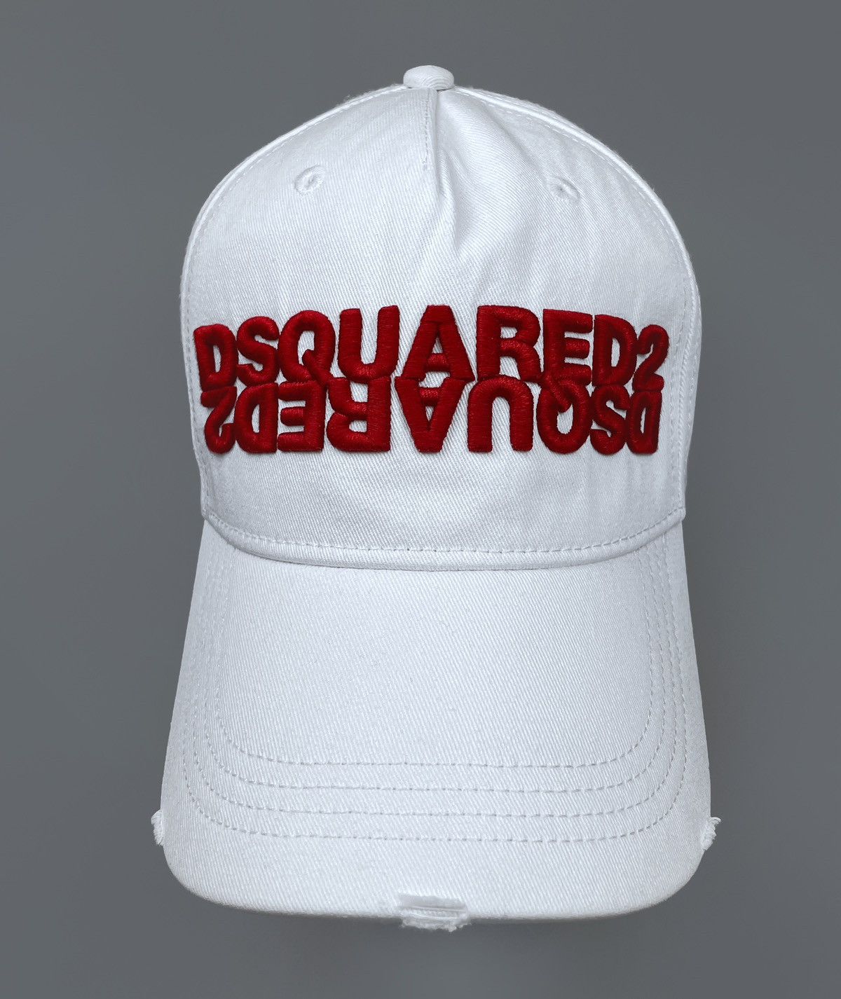 Dsquared2 Dsquared2 Dean & Dan Mirror Distressed Baseball Cap One Size Size ONE SIZE - 2 Thumbnail