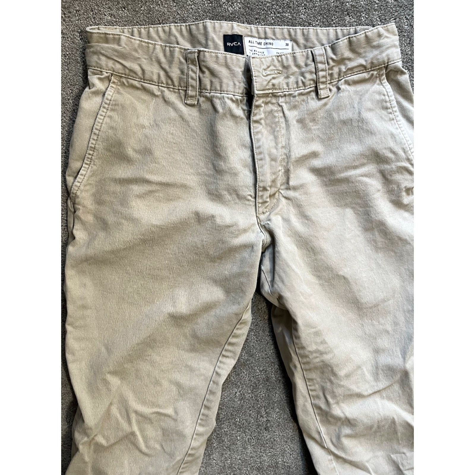 RVCA RVCA Chino Pants Men's Size 30 Beige Regular Size US 30 / EU 46 - 4 Thumbnail