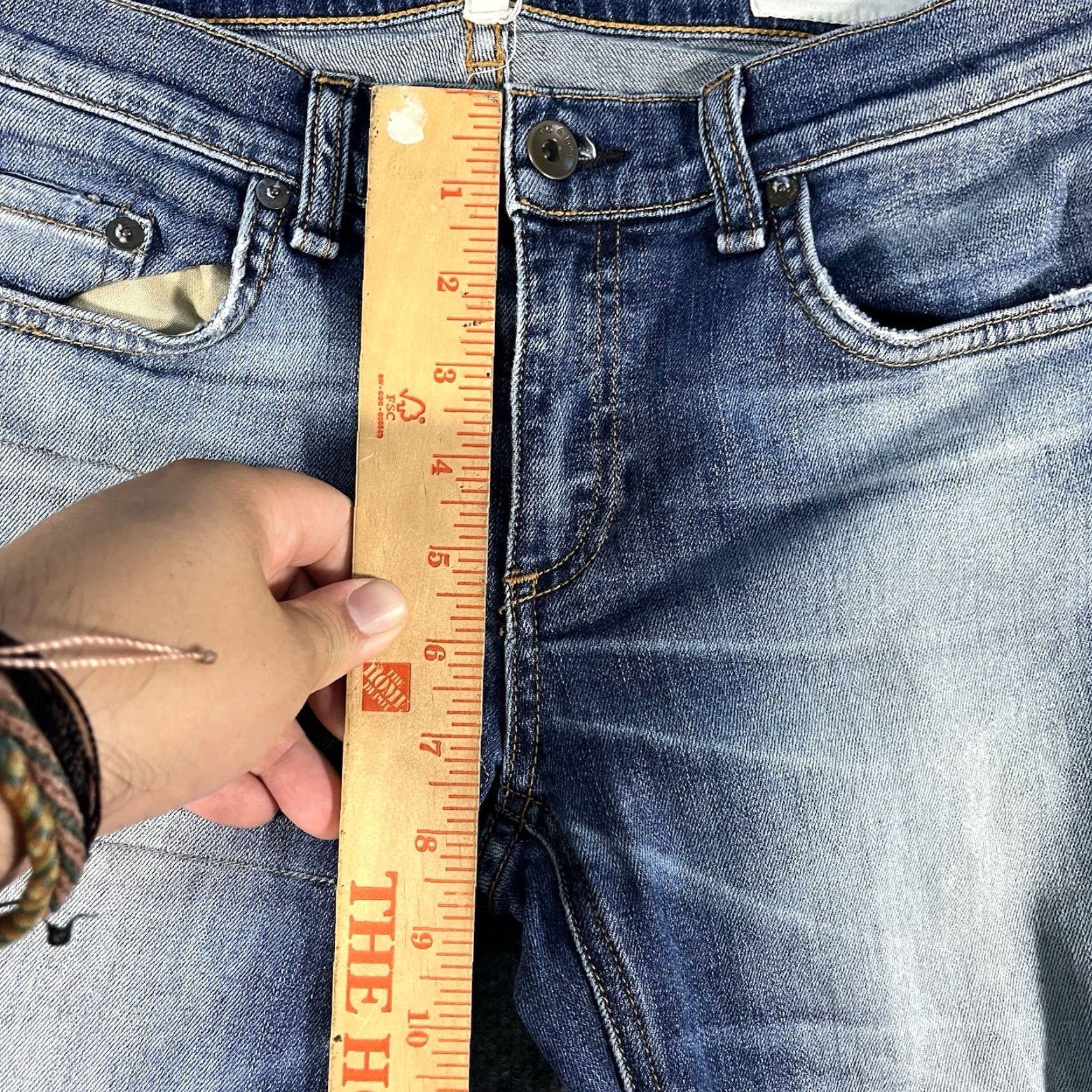 Rag & Bone rag & bone Jeans Womens 27 Blue The Dre Slim Boyfriend Distressed Denim Faded Size 27" / US 4 / IT 40 - 3 Thumbnail