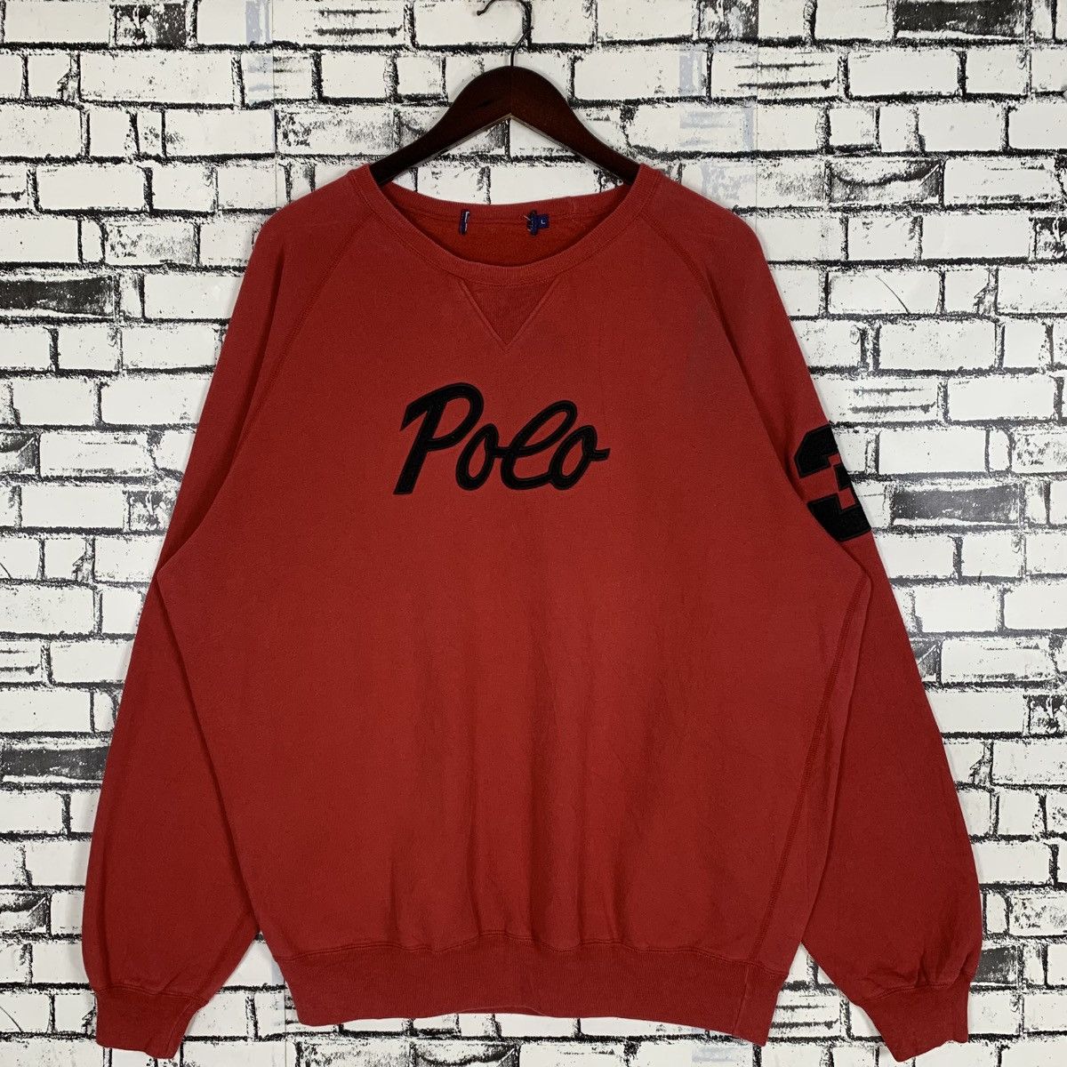 Designer × Polo Ralph Lauren × Vintage Vintage Polo Ralph Lauren Sweatshirt Polo SpelloutEmbroidery Size US L / EU 52-54 / 3 - 1 Thumbnail