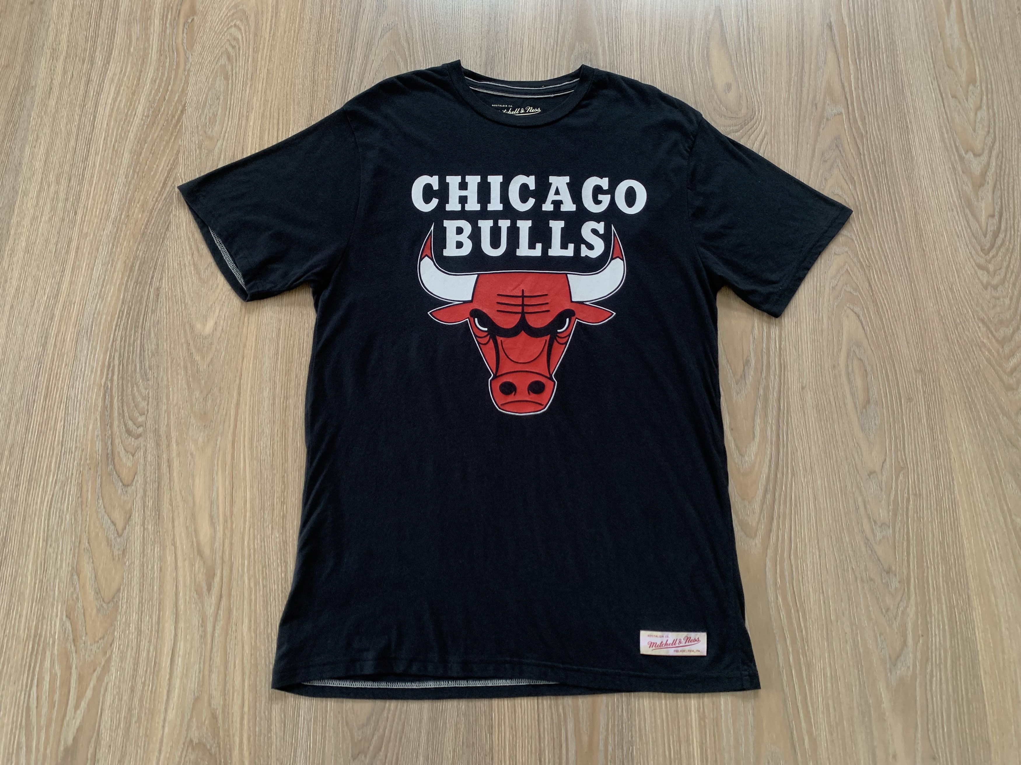 NBA Mitchel & Ness NBA Chicago Bulls Cotton T-Shirt Size US L / EU 52-54 / 3 - 2 Thumbnail