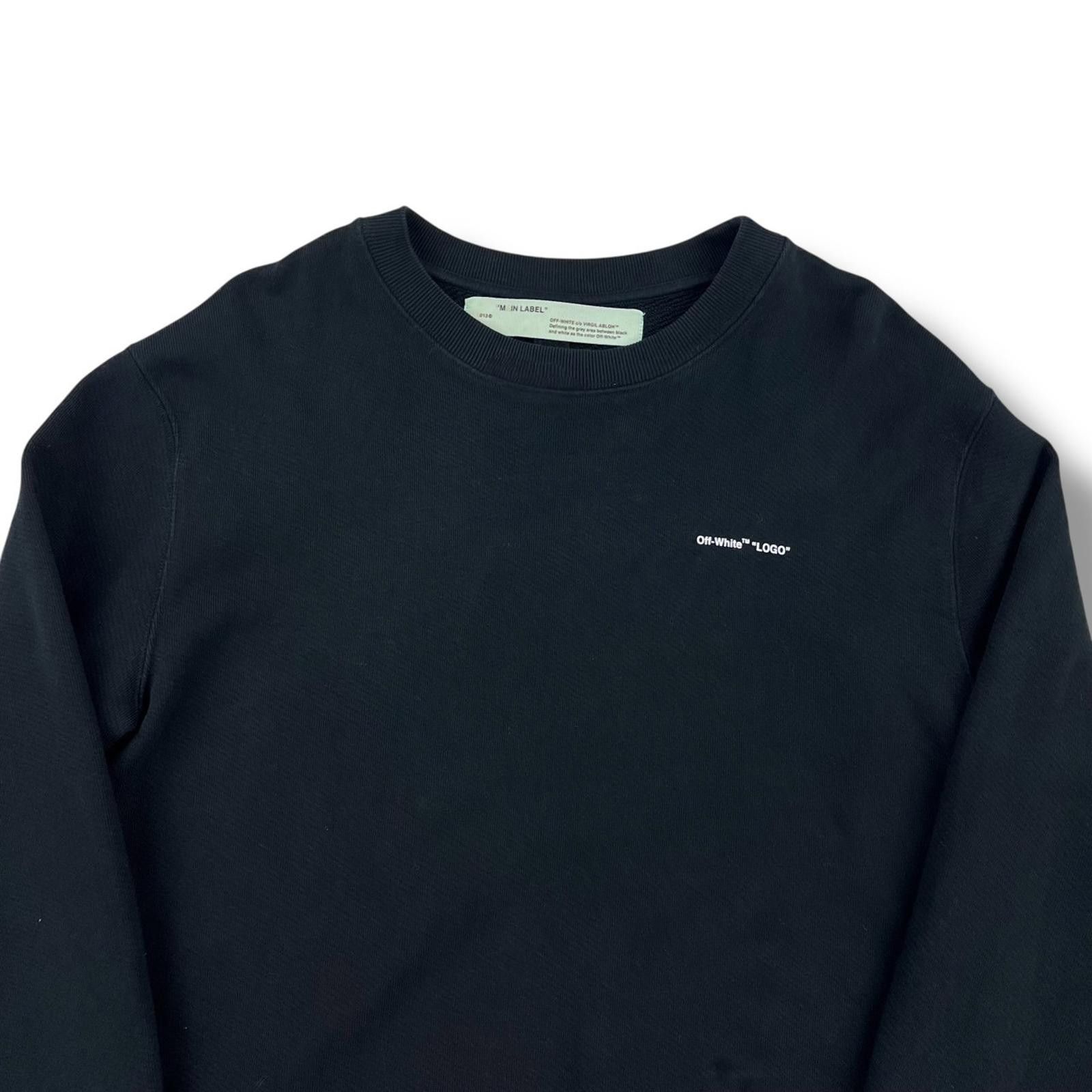 Off-White Off-White Mini Logo Black Sweatshirt Size US L / EU 52-54 / 3 - 1 Thumbnail