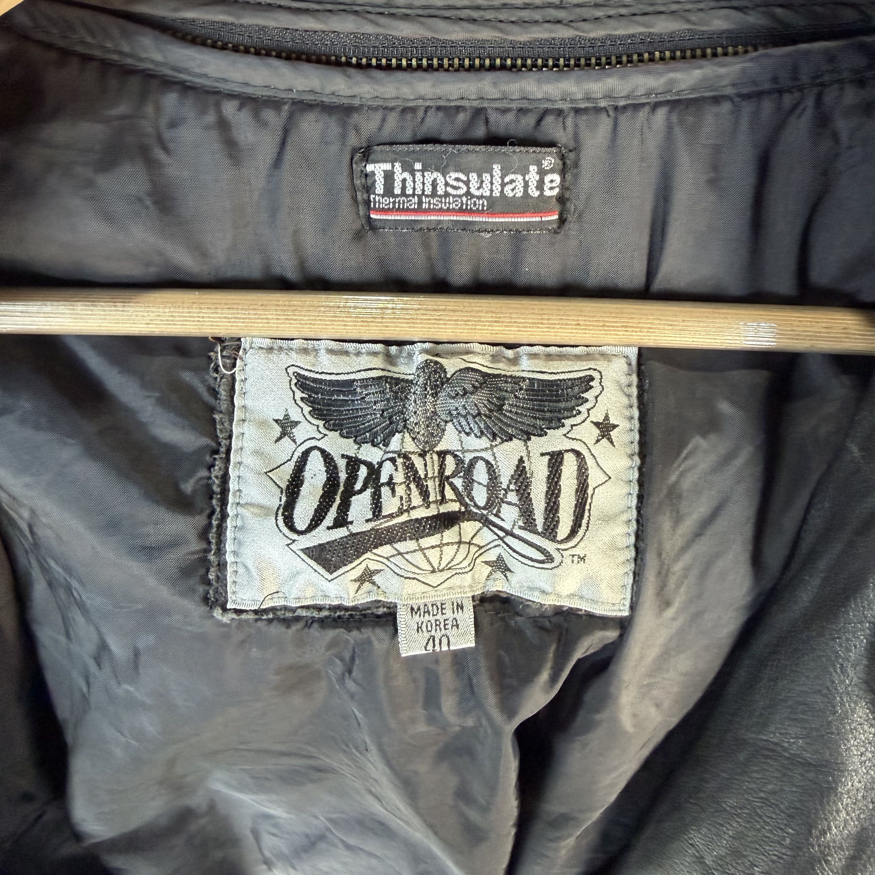 Wilsons Leather Vtg Wilsons Open Road Leather Jacket Mens Thinsulate Biker Size US M / EU 48-50 / 2 - 9 Thumbnail