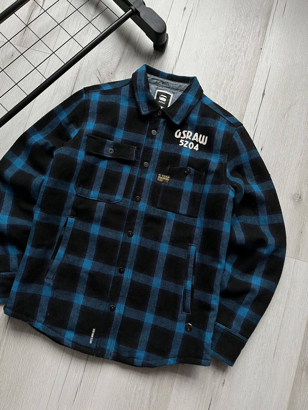 G-Star × Japanese Brand Vintage G Star Raw Western Plaid Quilted Jacket Overshirt Size US L / EU 52-54 / 3 - 2 Thumbnail