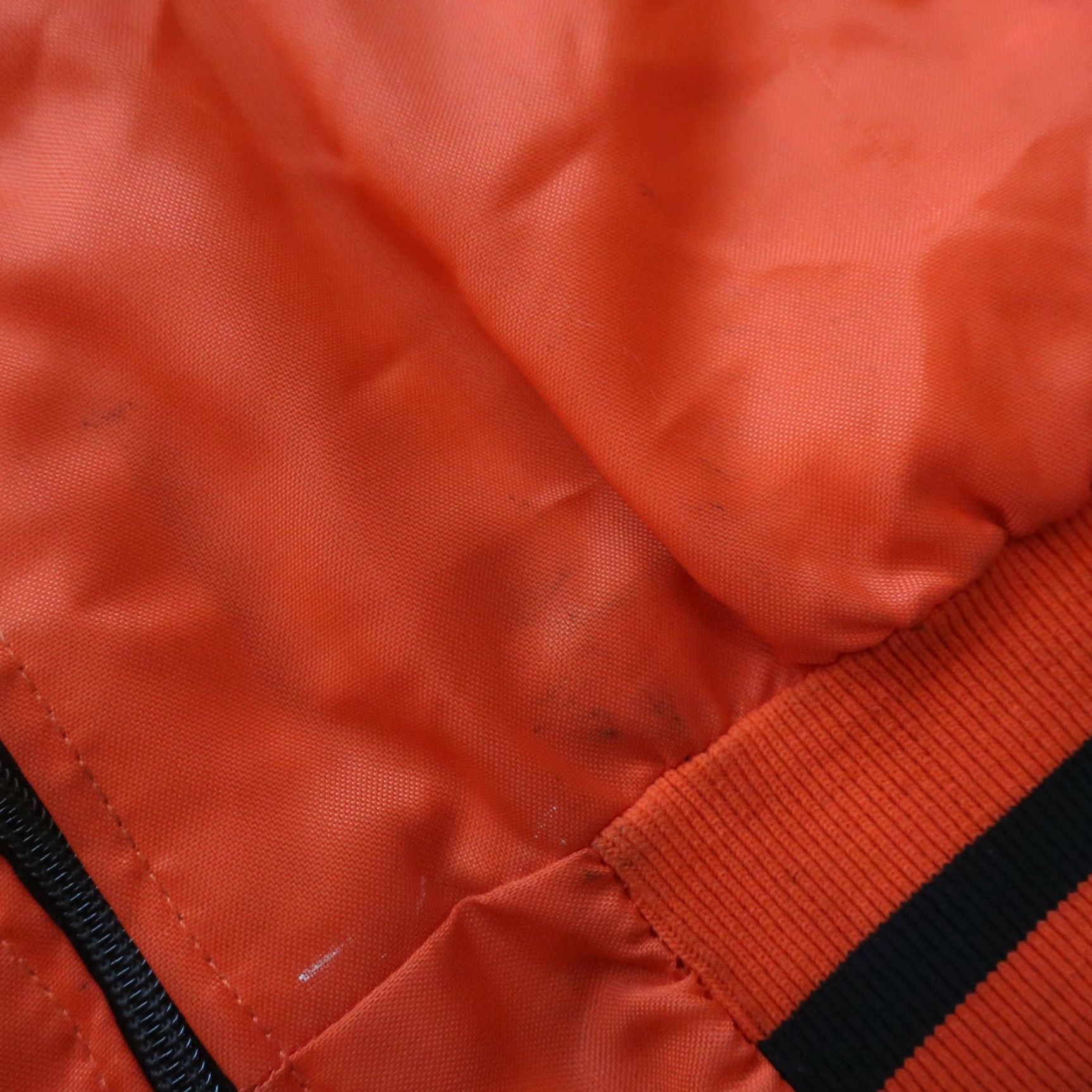 Harley Davidson Vintage Harley Davidson Eagle Bomber Jacket Slim Medium Orange / Black Mens Jacket USA 80s 90s 80s Harley Davidson USA Bomber Jacket Mens Size US M / EU 48-50 / 2 - 7 Thumbnail