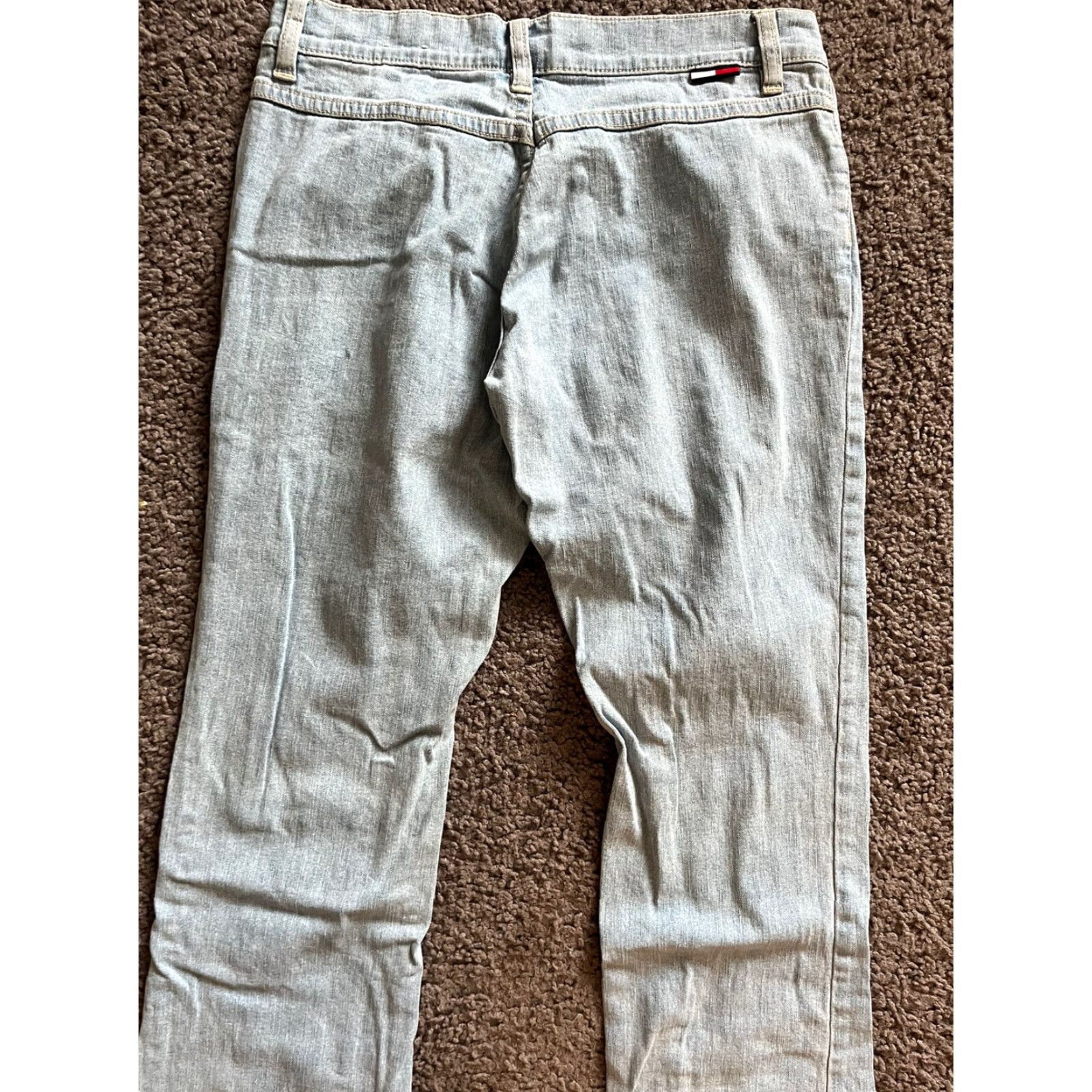 Tommy Hilfiger VINTAGE Tommy Hilfiger Jeans Women Size 1 Light Wash Boot Cut Button Fly Womens Jeans 1 Light Blue Modern 90s Theme Size 25" / US 0 / IT 36 - 2 Thumbnail