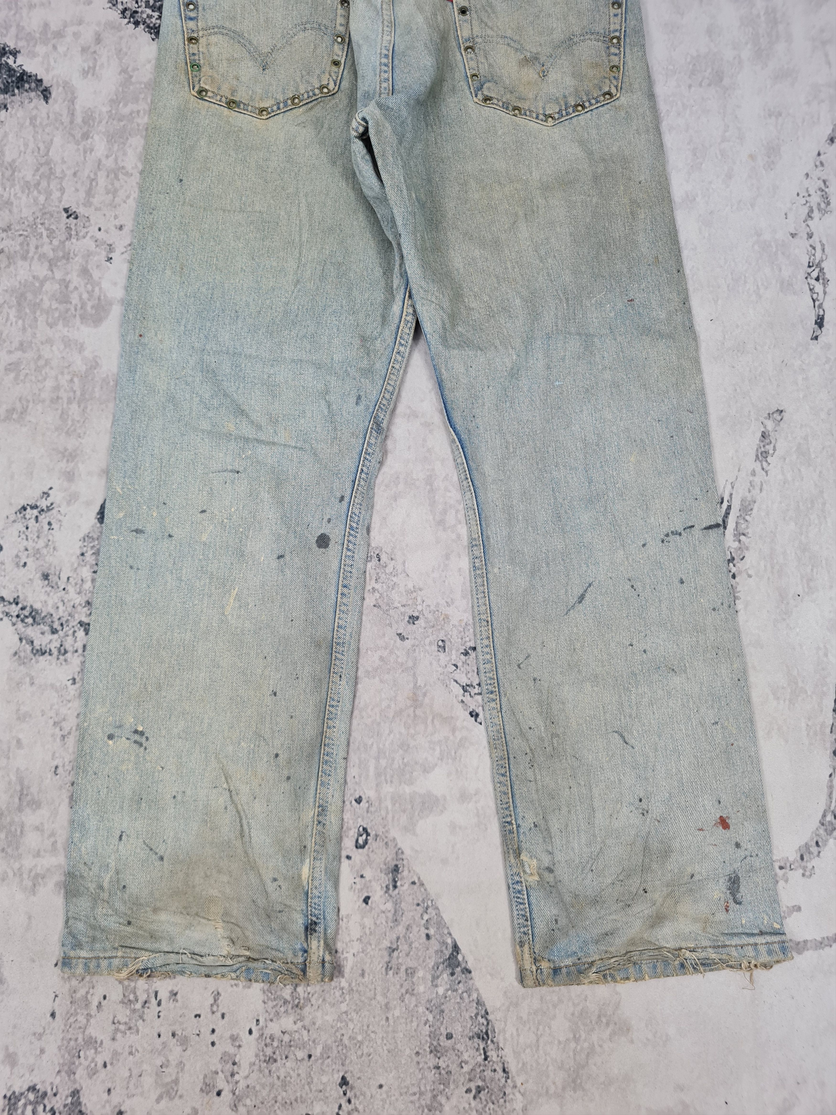 Levi's Vintage Clothing Vtg LEVIS 505 Paint Splatter Bondage Jeans L0361 Size 33x30 Size US 33 - 6 Thumbnail