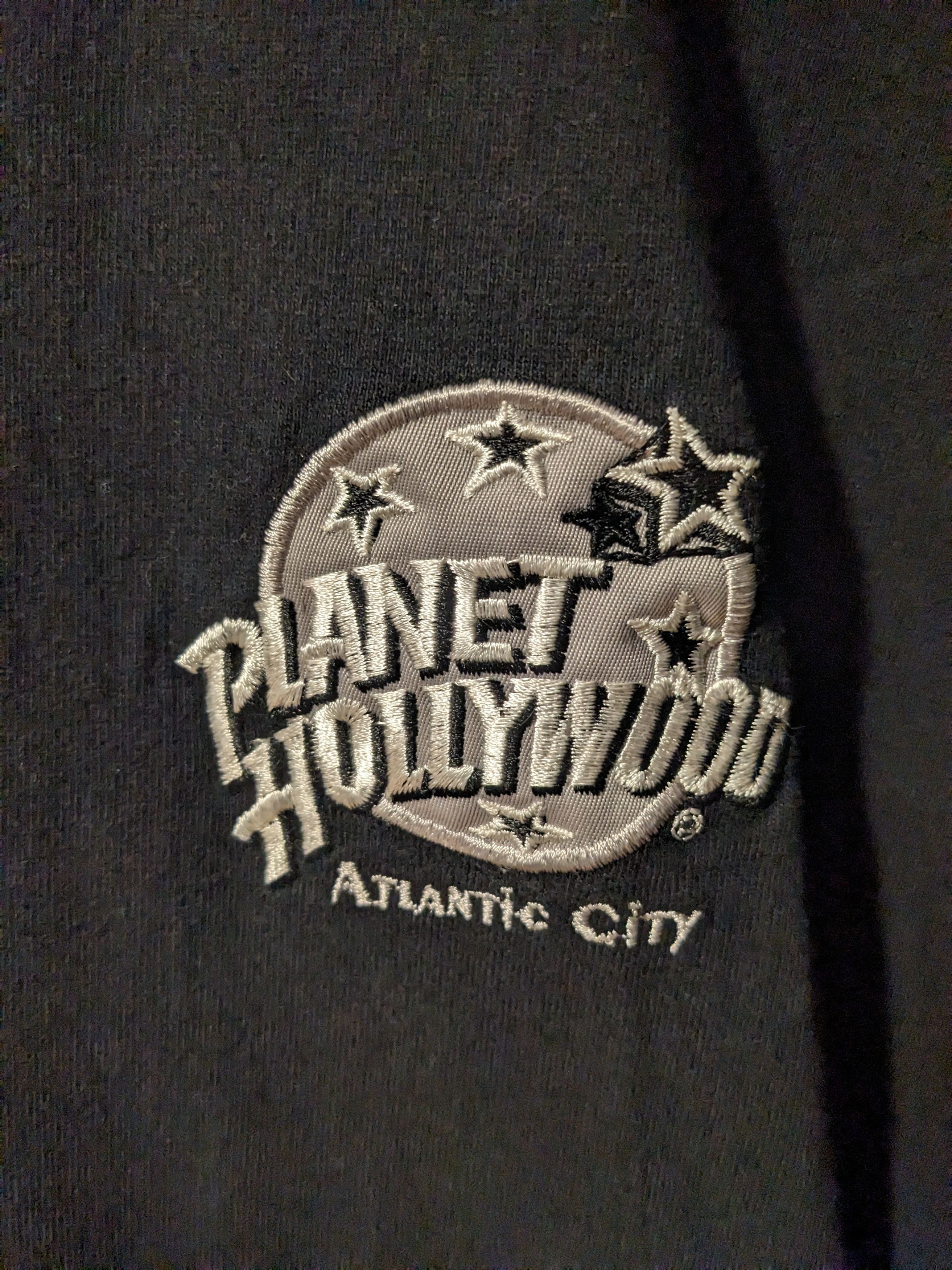 Planet Hollywood × Vintage Vintage 90s Planet Hollywood Atlantic City Logo T-Shirt Size US XL / EU 56 / 4 - 2 Thumbnail