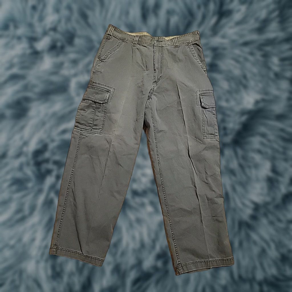 Old Navy VINTAGE Old Navy Cargo Pants Olive Green 38" X 32" Cotton 6 Pockets 1990s Mens Size US 38 / EU 54 - 1 Thumbnail