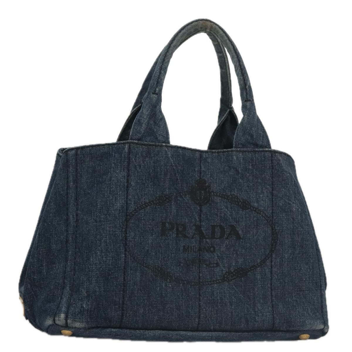 Prada Canapa Blue Denim - Jeans Tote Bag (Pre-Owned) Size ONE SIZE - 1 Thumbnail
