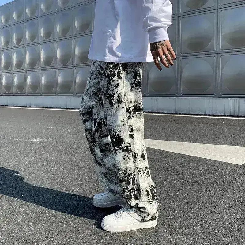 Japanese Brand Baggy Graphic Printed Loose Jeans Trousers Size US 32 / EU 48 - 1 Thumbnail