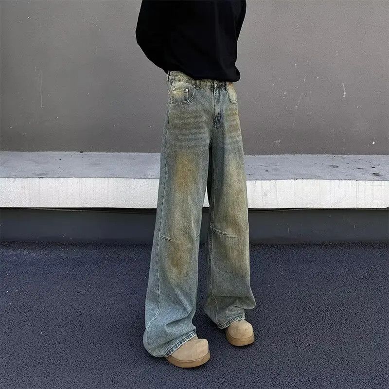Japanese Brand × Jean Retro loose wide leg straight leg jeans Size US 32 / EU 48 - 1 Thumbnail