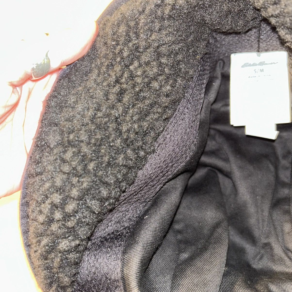 Eddie Bauer Gray trapper hat down filled fleece around ears/neck S/M Size ONE SIZE - 6 Thumbnail