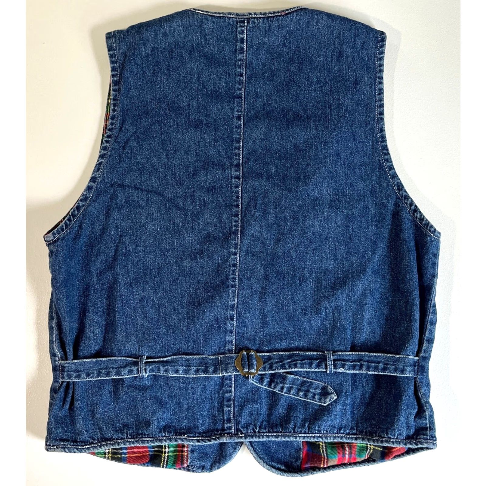 Vintage VINTAGE Women's Denim Vest Warner Bros. Sylvester and Tweety 90s Embroidered Button Front Lined Pockets Blue Cotton M Size M / US 6-8 / IT 42-44 - 5 Thumbnail