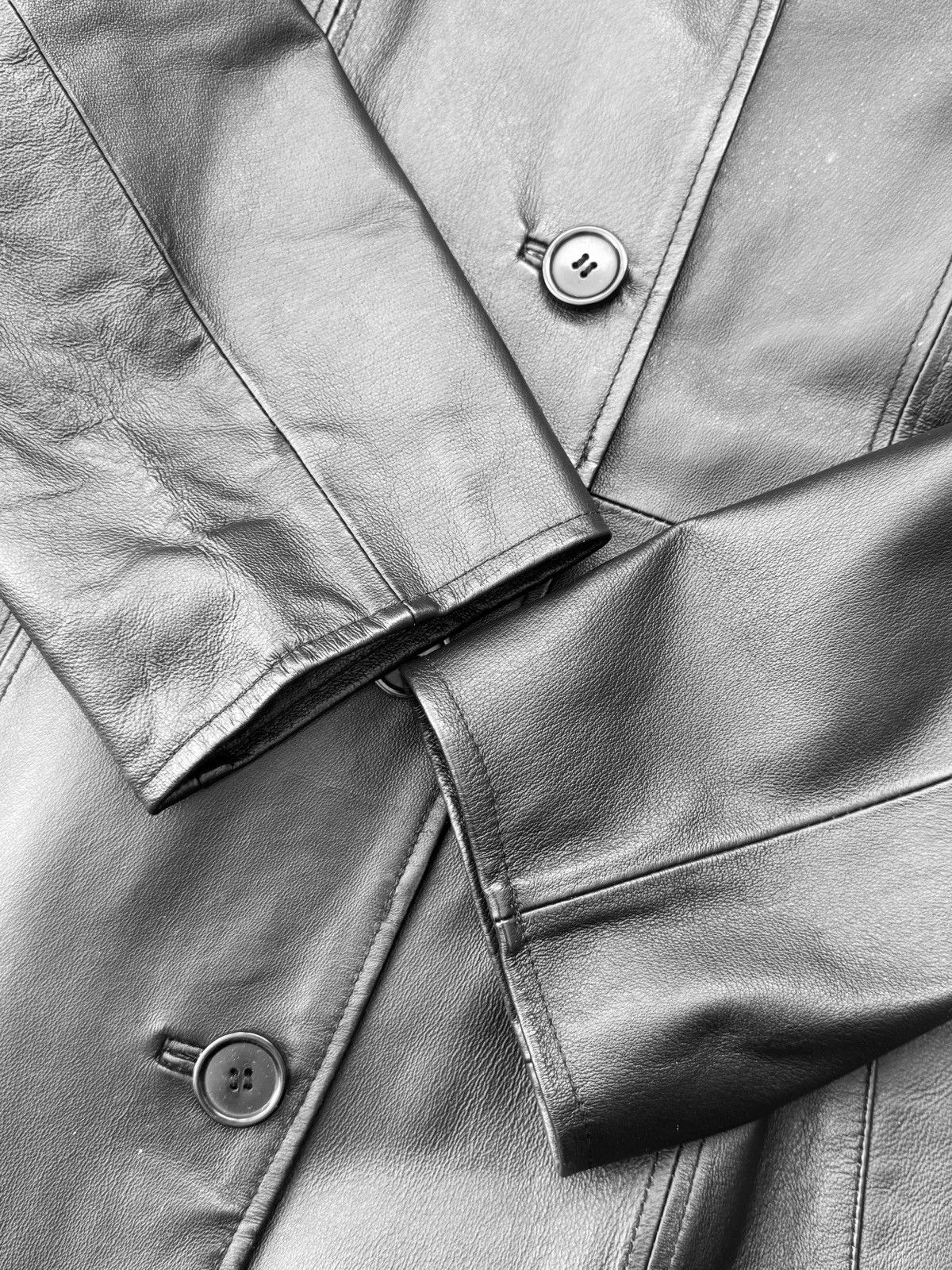 Vintage Iconic super long matrix leather coat Size M / US 6-8 / IT 42-44 - 7 Thumbnail