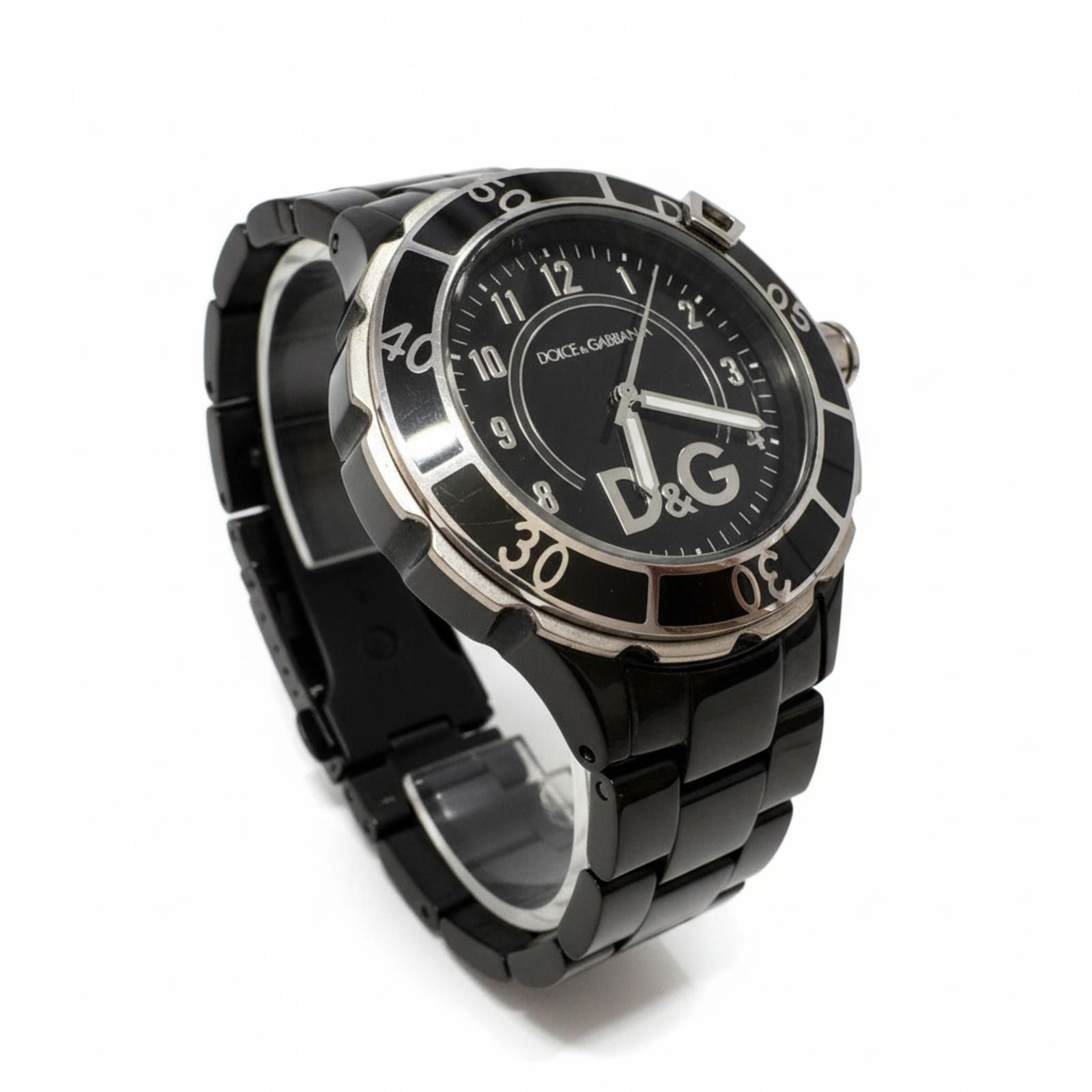 Dolce & Gabbana Dolce & Gabbana - Black Analog Wrist Watch with Metal Band Size ONE SIZE - 1 Thumbnail