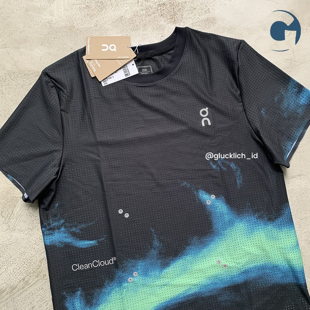 On ON Running, Men's Pace Mesh-T in Black/Horizon Size US S / EU 44-46 / 1 - 3 Thumbnail