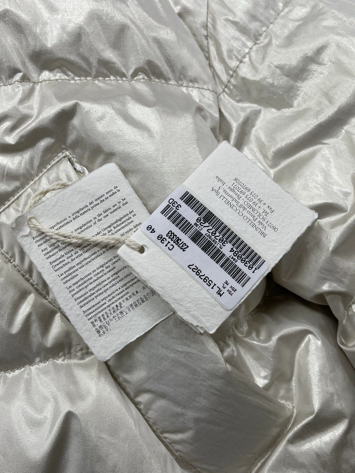 Brunello Cucinelli Brunello Cucinelli 2-Tone Down Coat IT40 Size S / US 4 / IT 40 - 5 Thumbnail