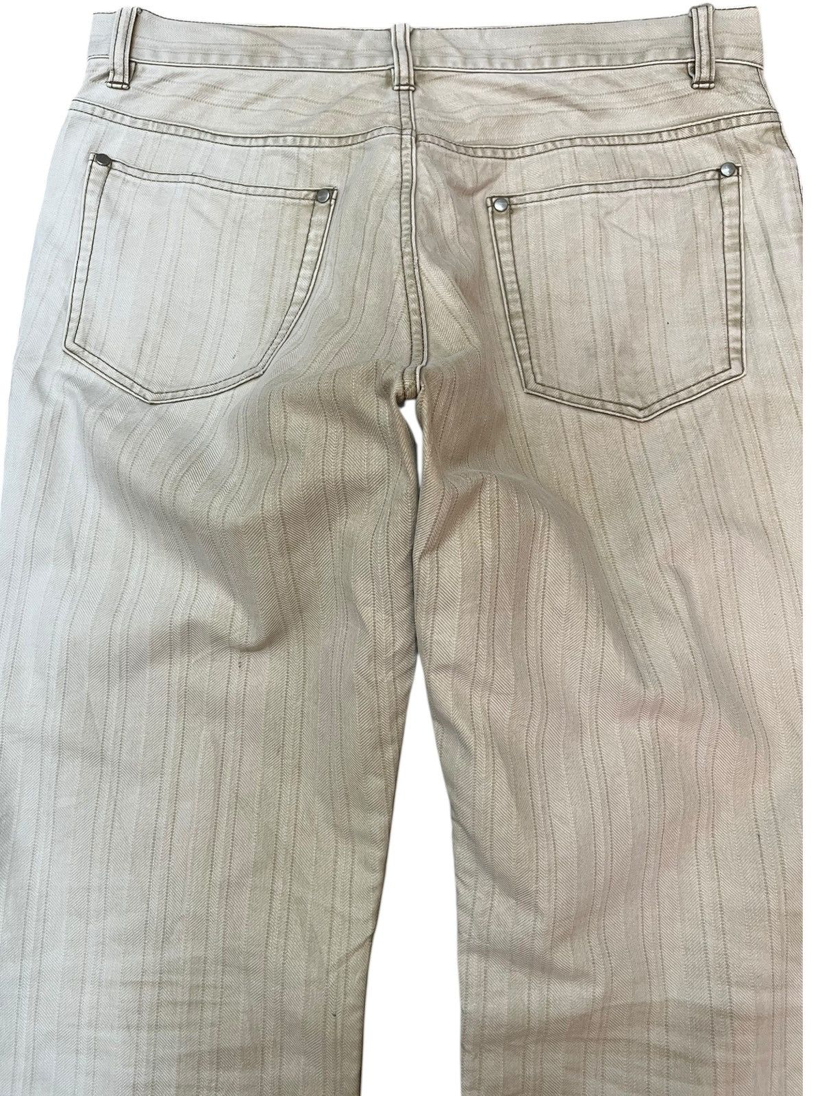 Japanese Brand Vintage Japanese Brand Baggy Stripe Denim Size US 33 - 6 Thumbnail