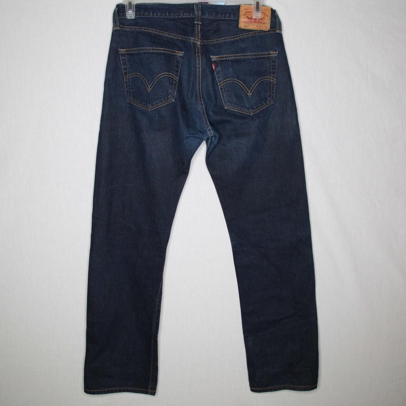 Levi's Levi's x J Crew 501 Dark Blue Denim Selvedge Jeans 32 x 32 Size US 32 / EU 48 - 4 Thumbnail
