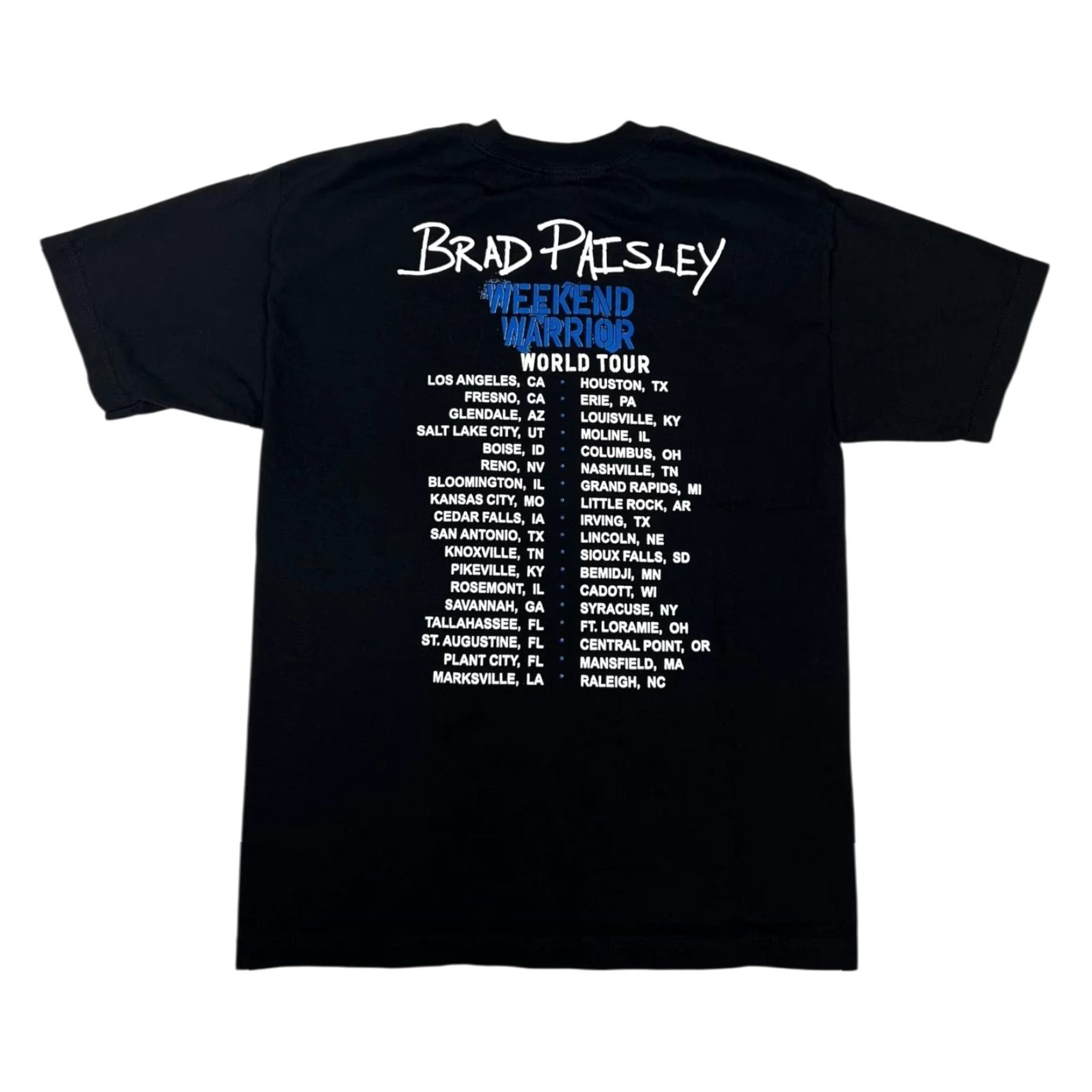Vintage Brad Paisley Alcohol Shirt Mens M Black Weekend Warrior World Tour 2018 T-Shirt Graphic Print Concert Tour Mens Black Size US M / EU 48-50 / 2 - 3 Thumbnail