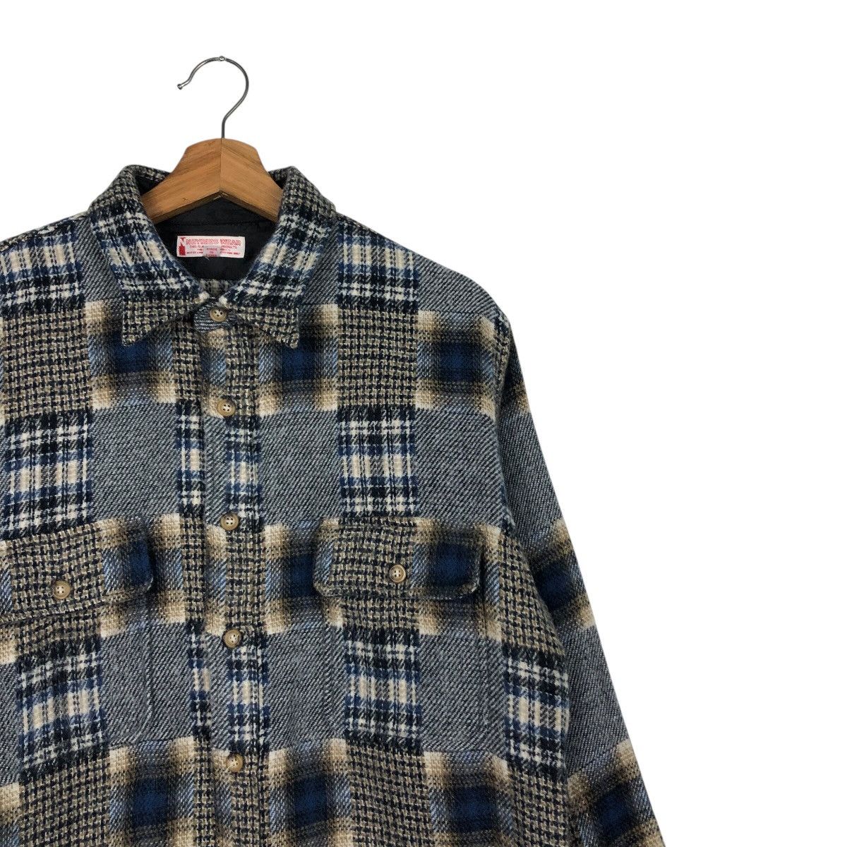 Japanese Brand 📌Vintage Shirt Jacket Tartan Design Neyries Wear Checked Size US L / EU 52-54 / 3 - 7 Thumbnail